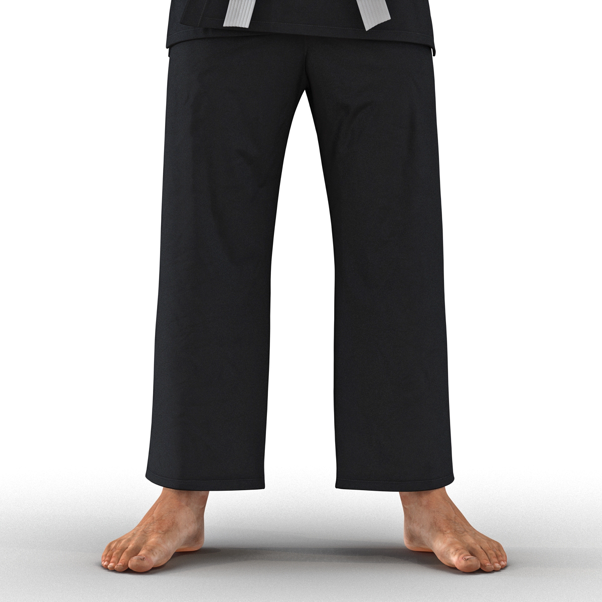 3D model Karate Fighter Black Suit