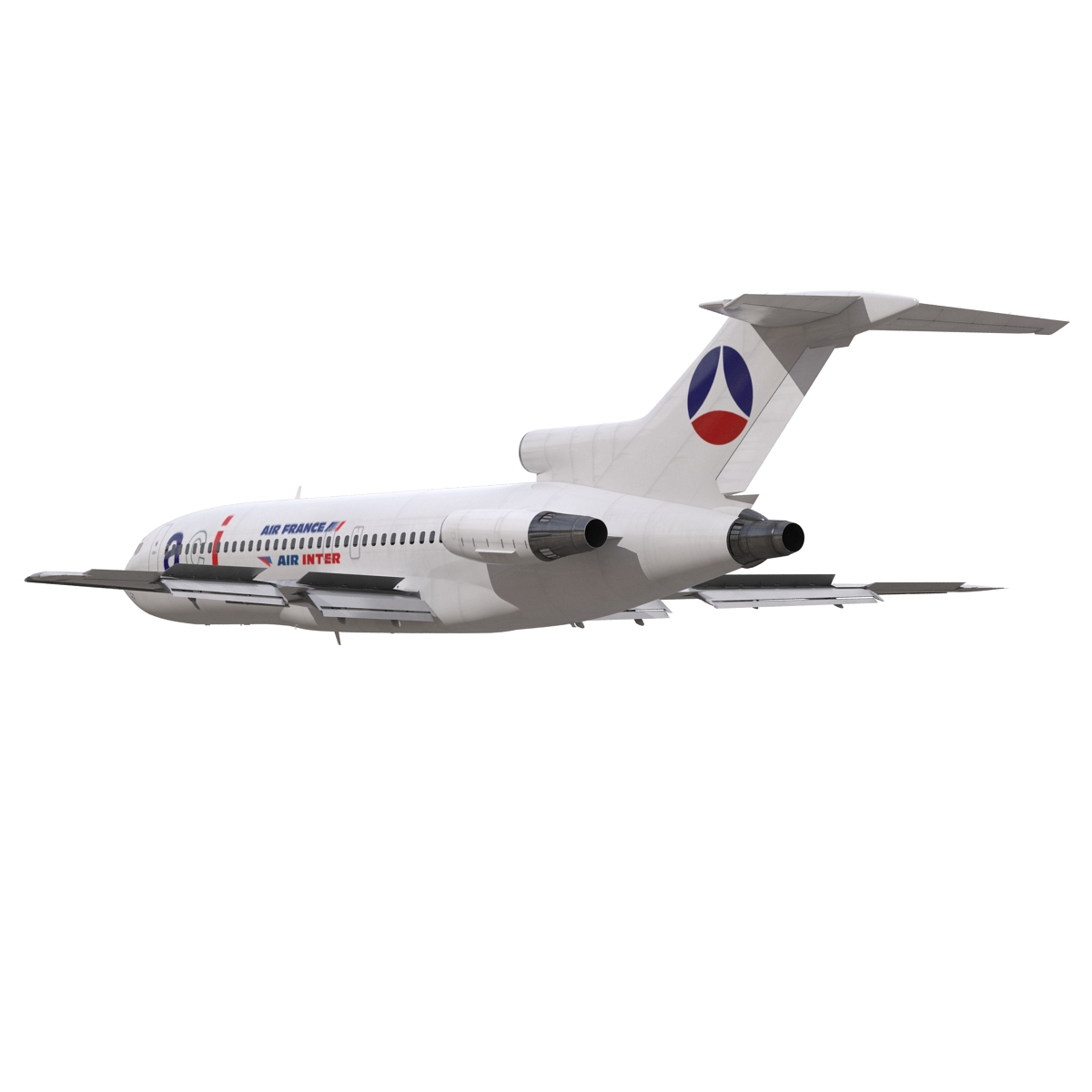 3D model Boeing 727 100 Air France