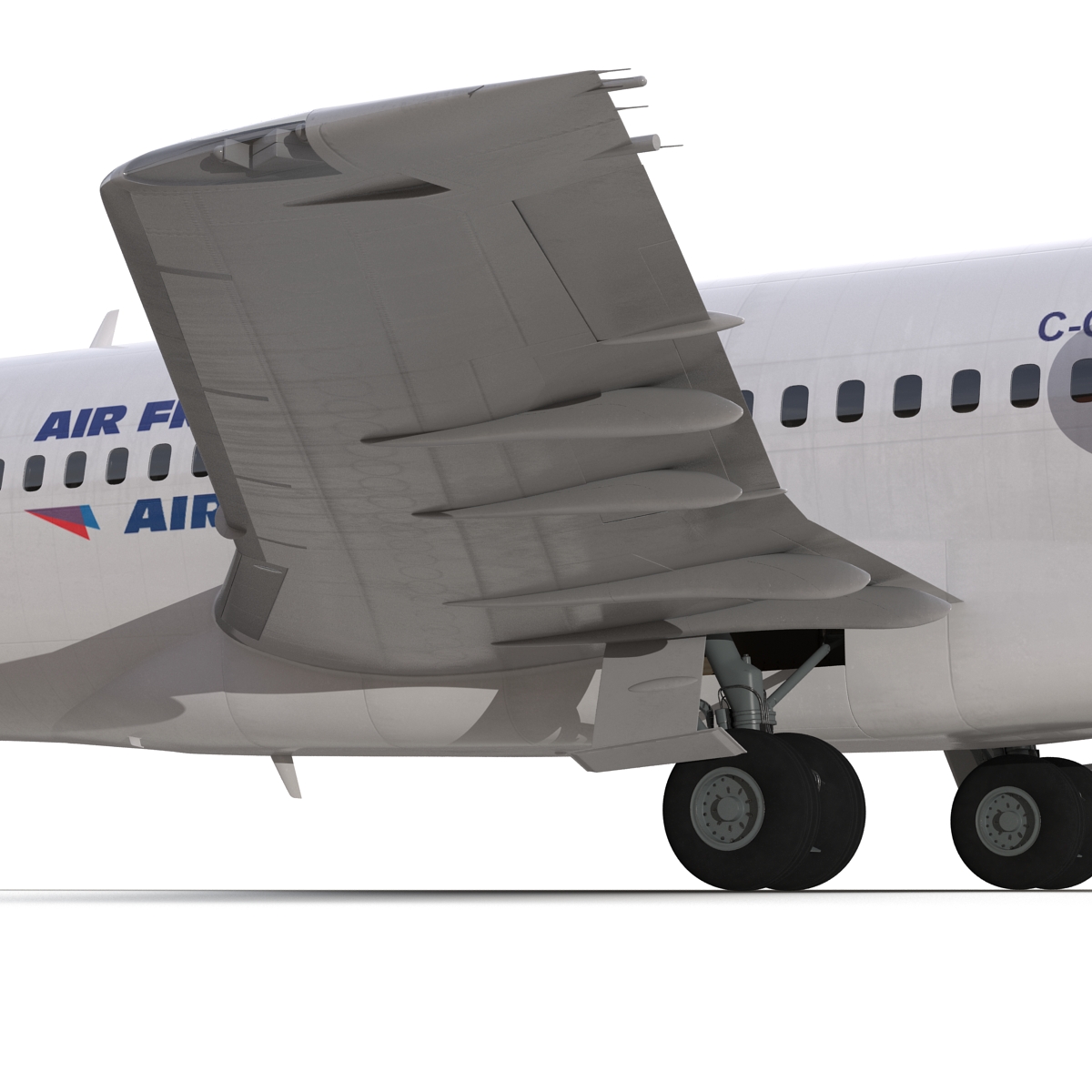 3D model Boeing 727 100 Air France