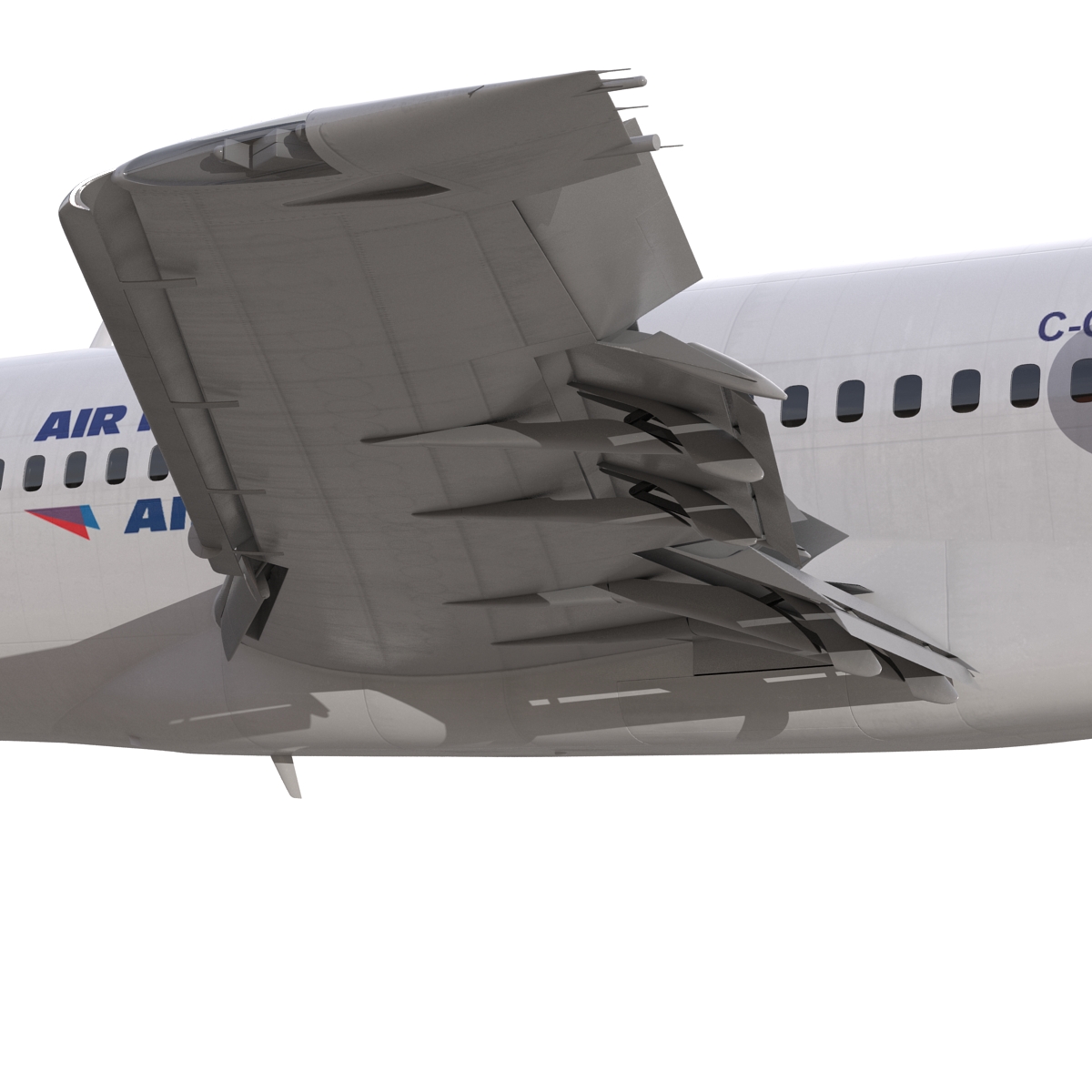 3D model Boeing 727 100 Air France