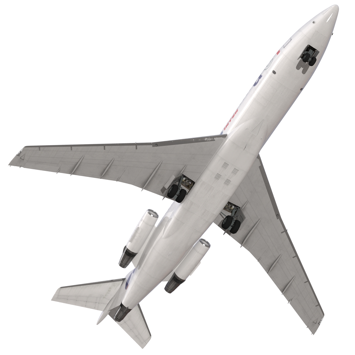 3D model Boeing 727 100 Air France