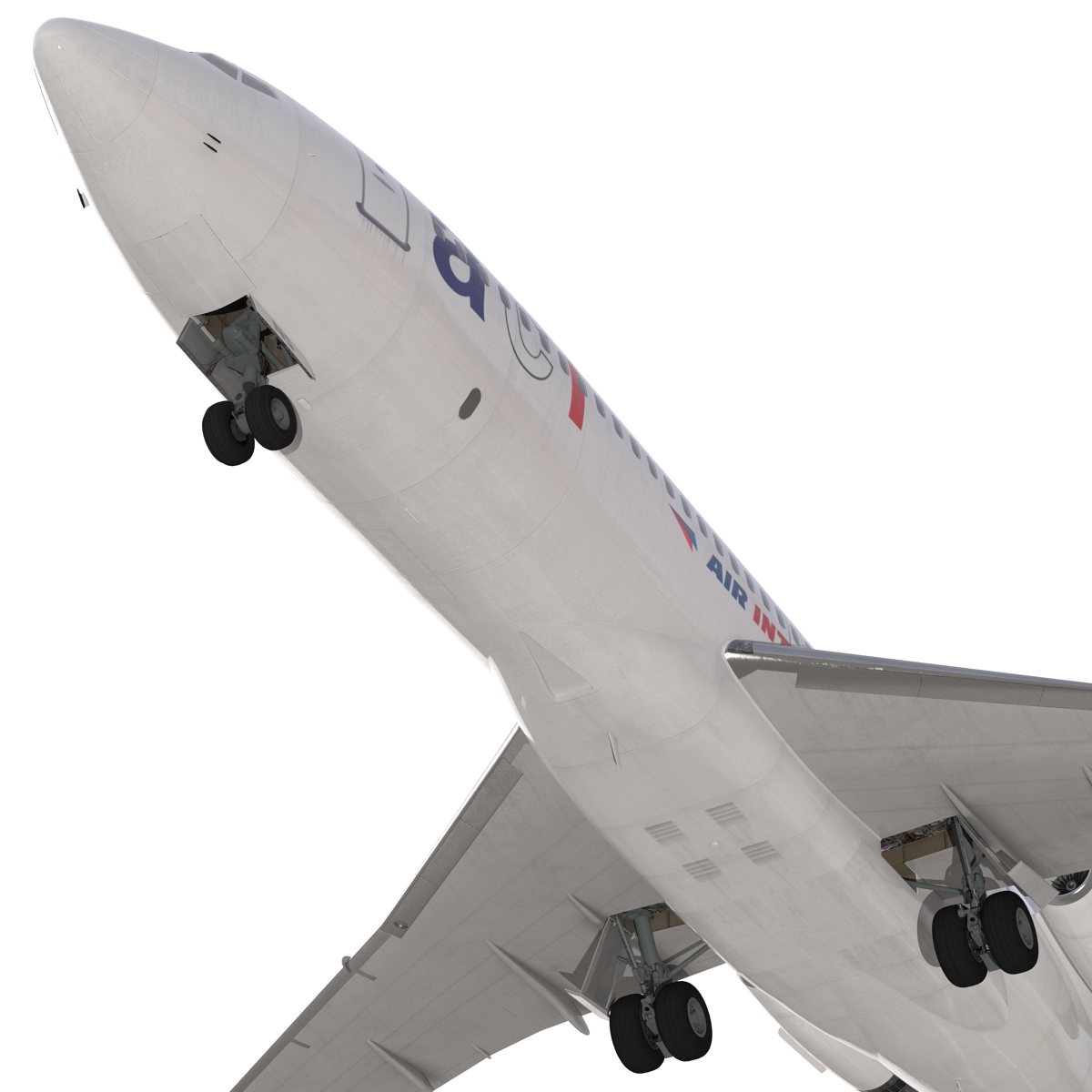 3D model Boeing 727 100 Air France