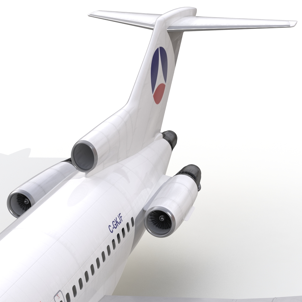 3D model Boeing 727 100 Air France