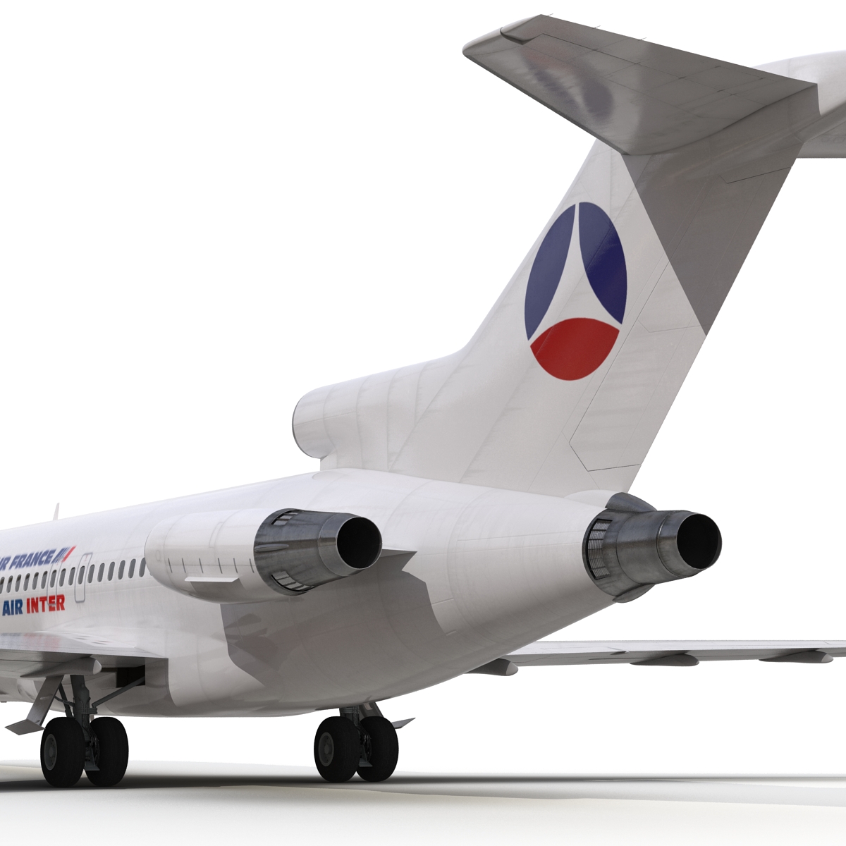 3D model Boeing 727 100 Air France