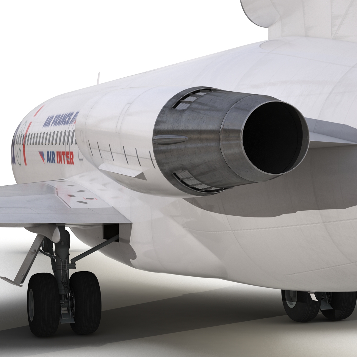 3D model Boeing 727 100 Air France