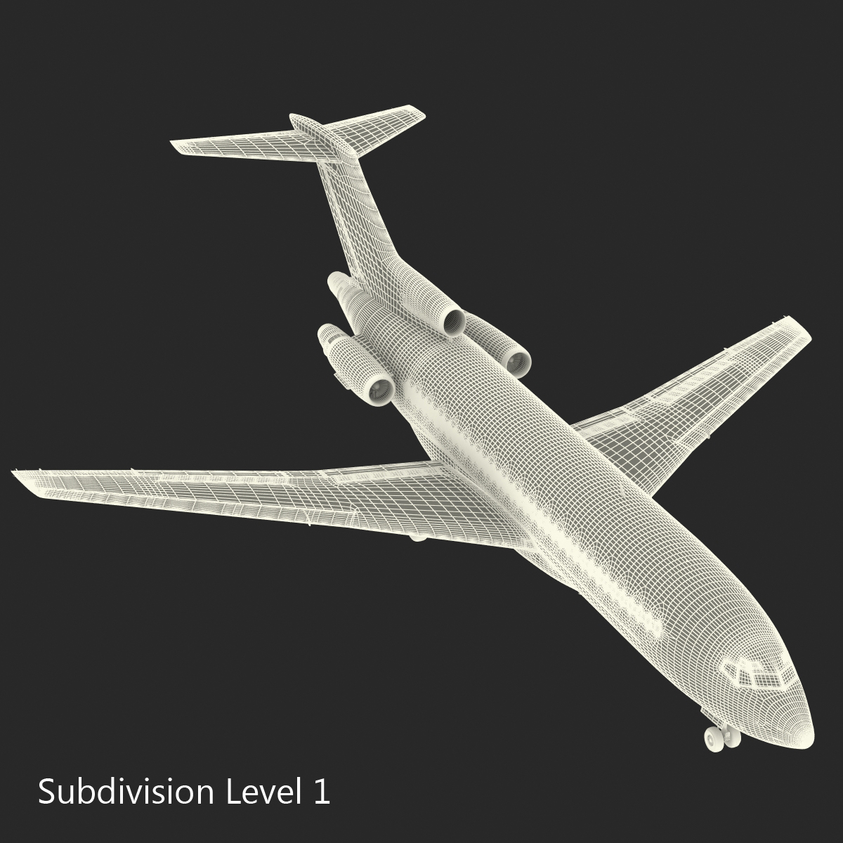 3D model Boeing 727 100 Air France