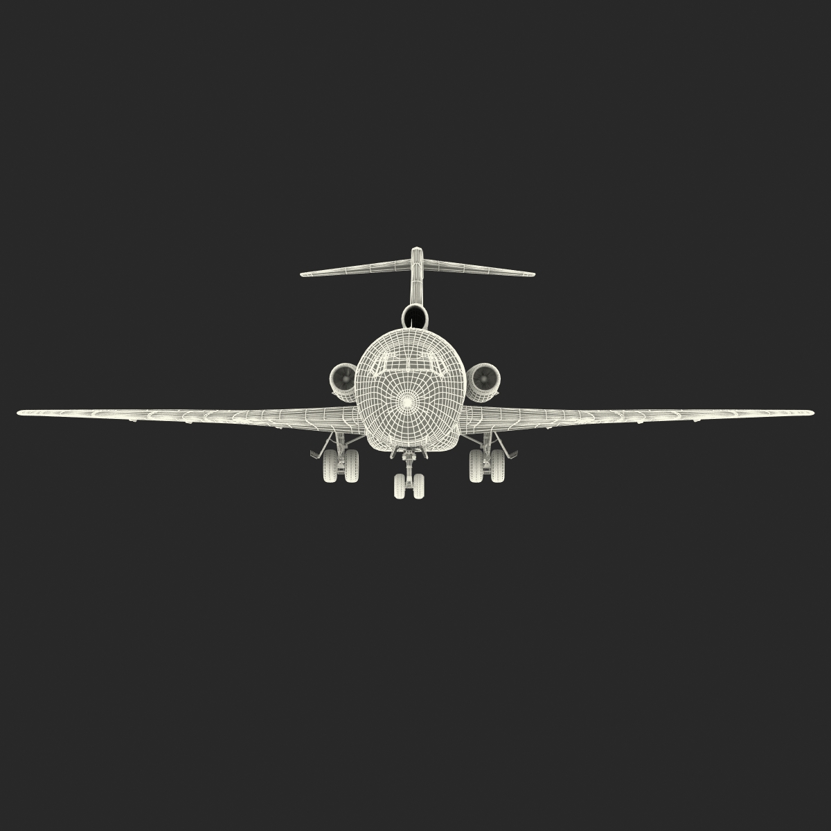 3D model Boeing 727 100 Air France