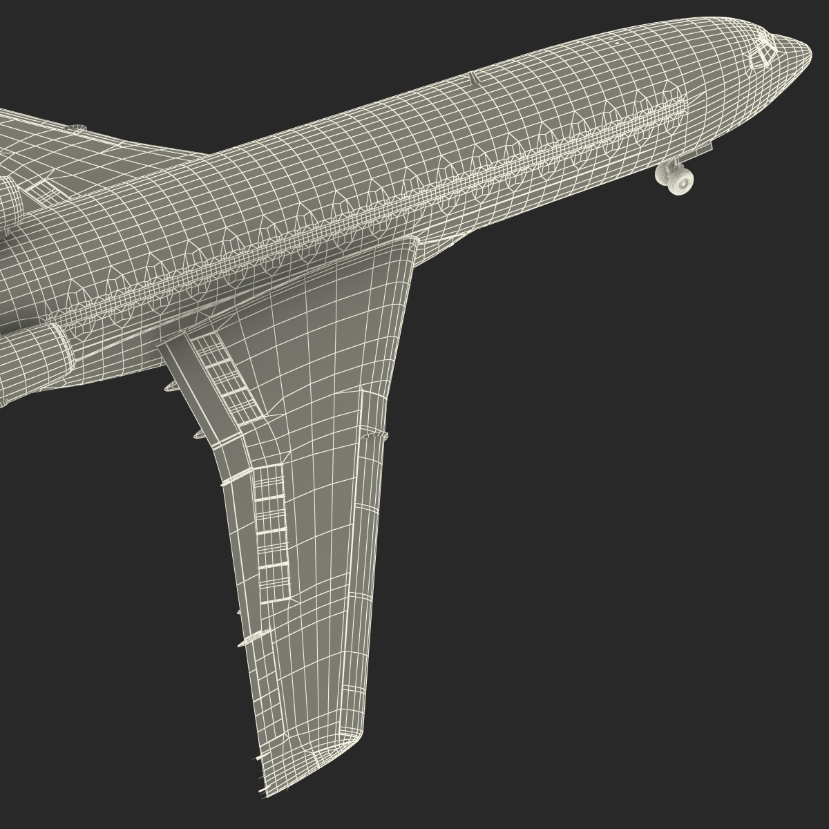 3D model Boeing 727 100 Air France