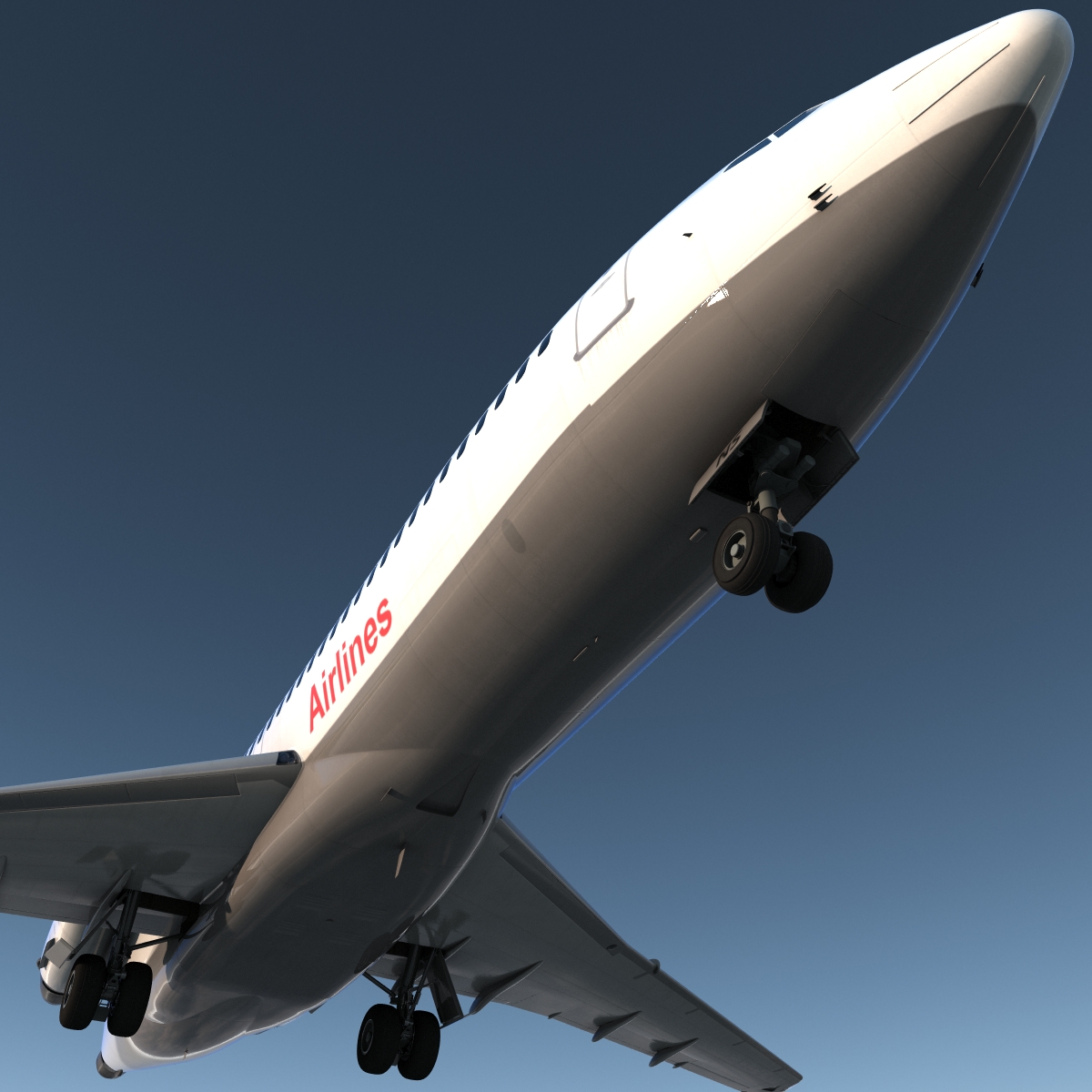 3D Boeing 727 100 Iran Aseman