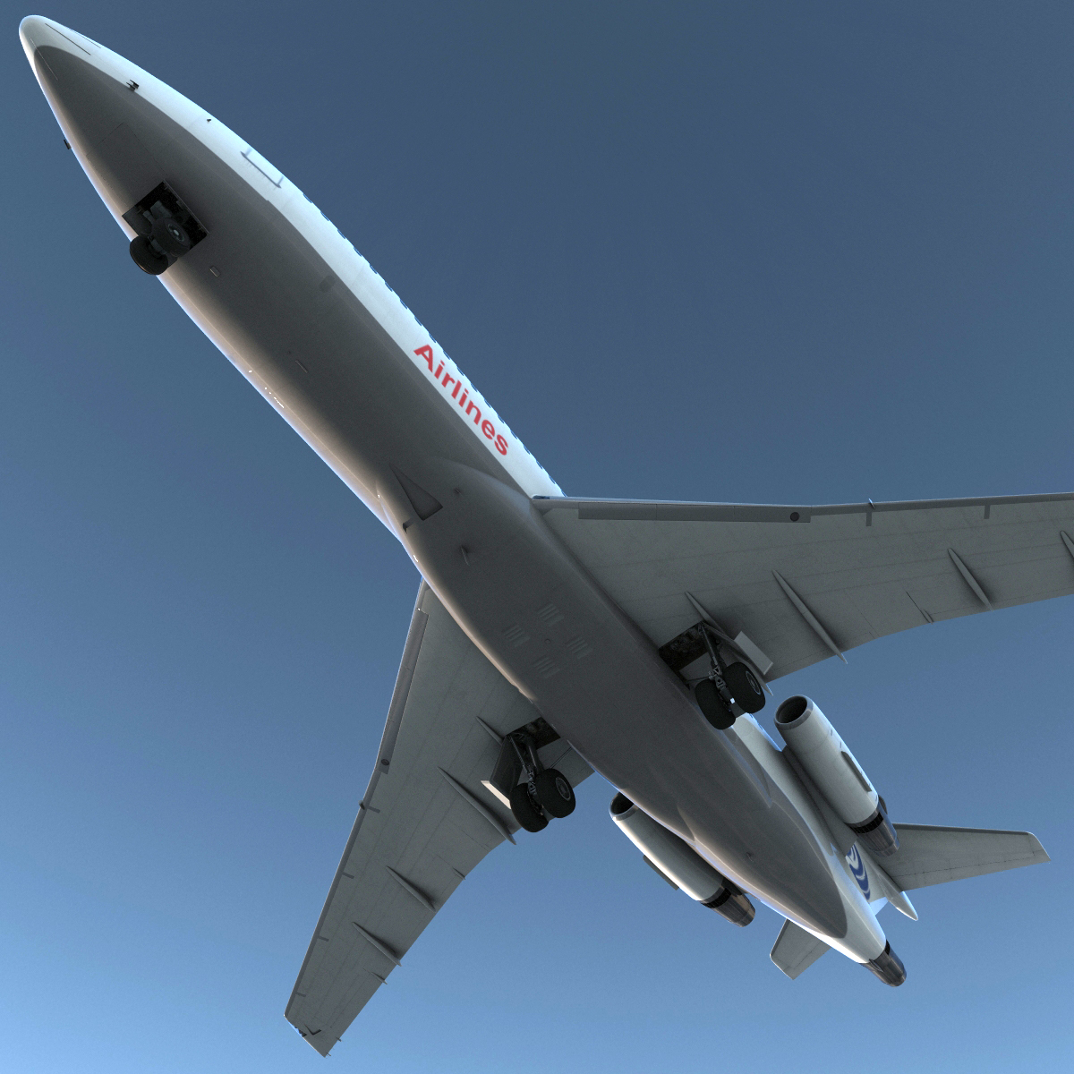 3D Boeing 727 100 Iran Aseman