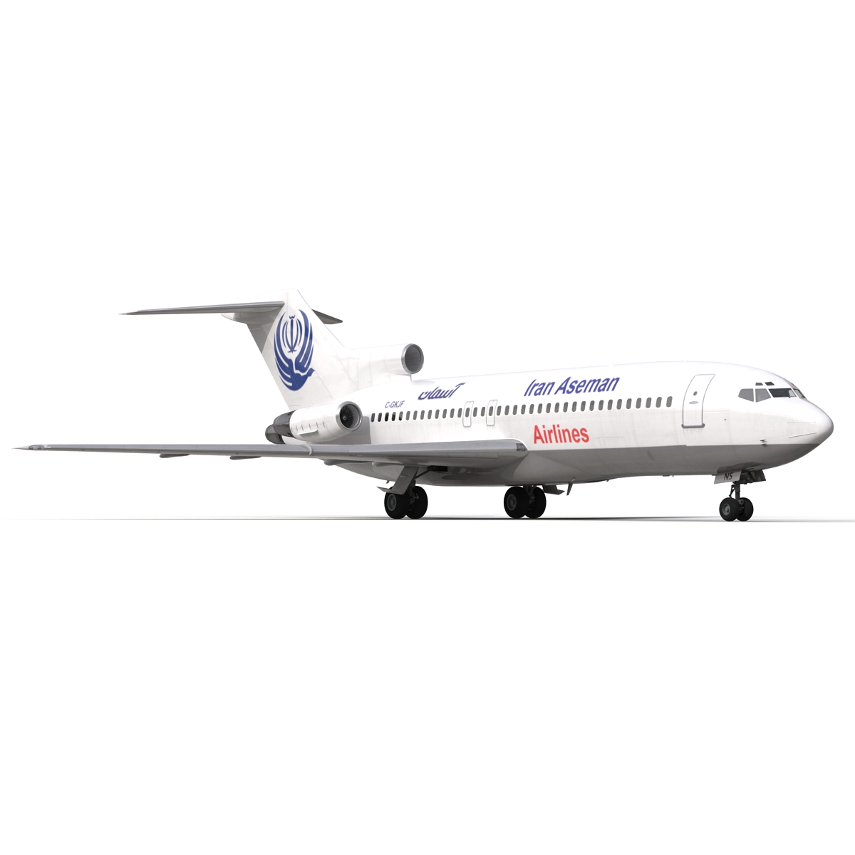 3D Boeing 727 100 Iran Aseman