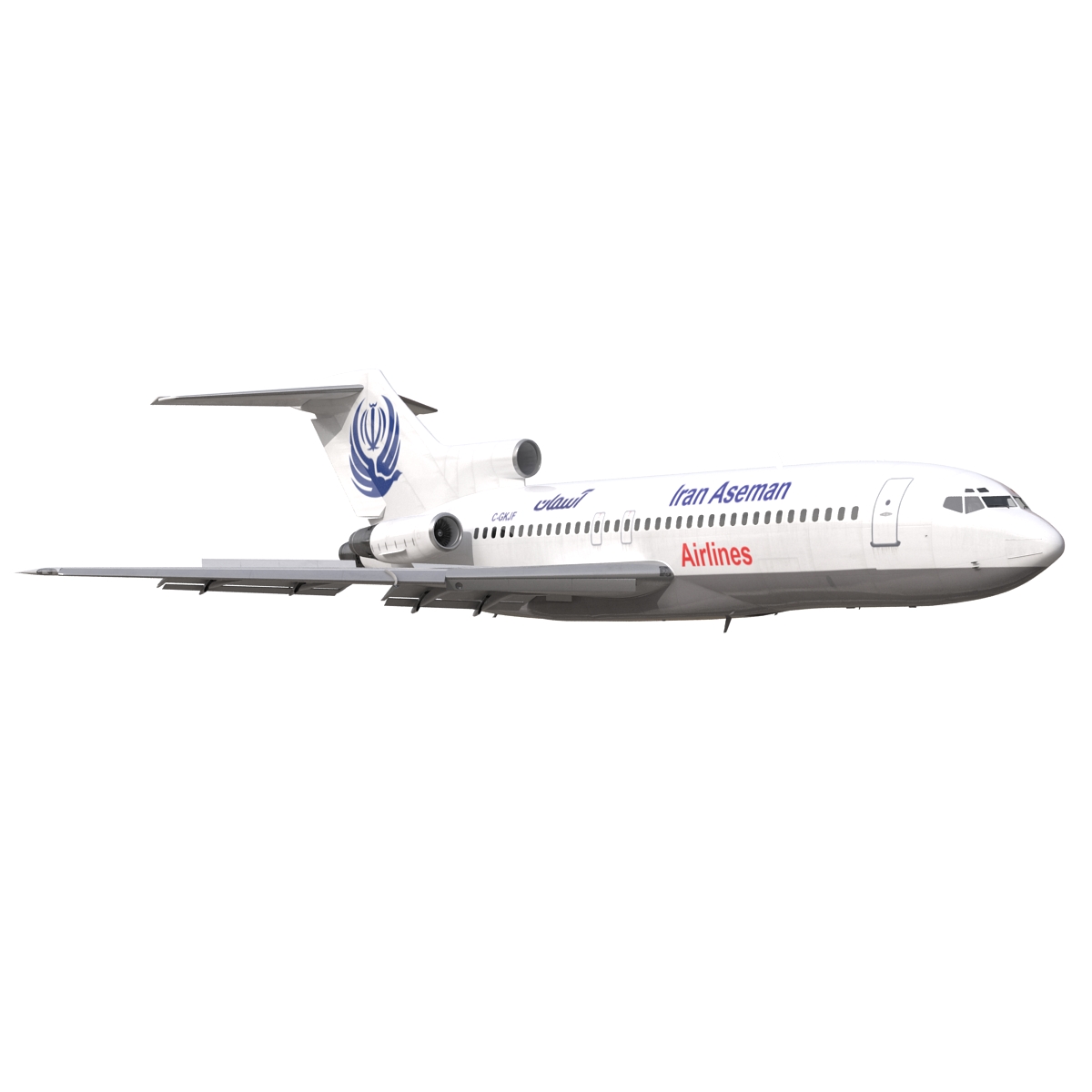 3D Boeing 727 100 Iran Aseman