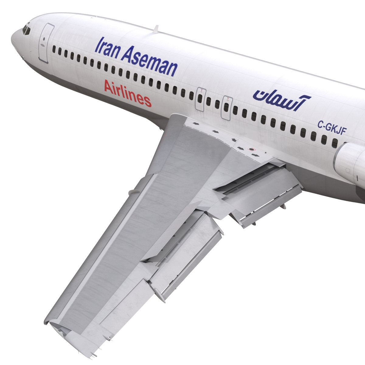 3D Boeing 727 100 Iran Aseman