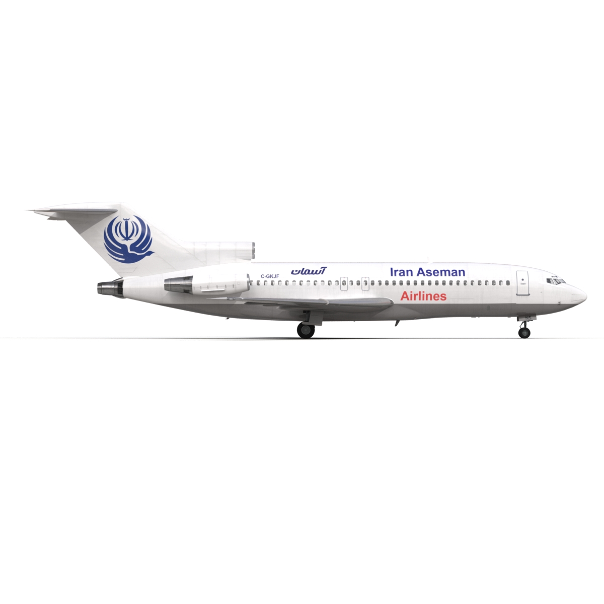 3D Boeing 727 100 Iran Aseman