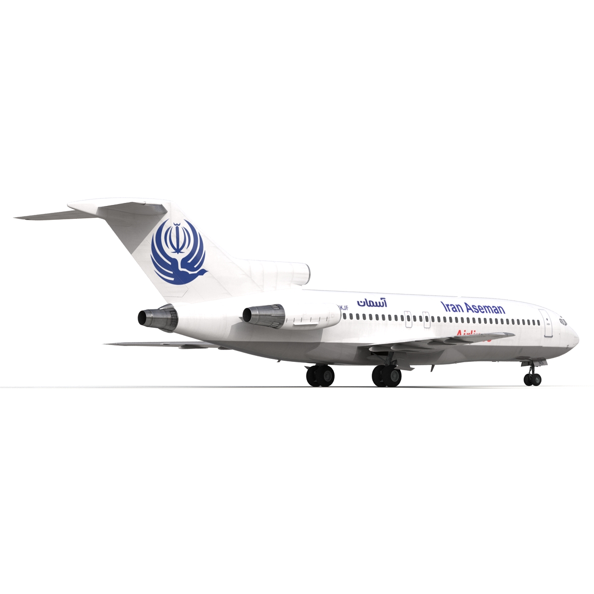 3D Boeing 727 100 Iran Aseman