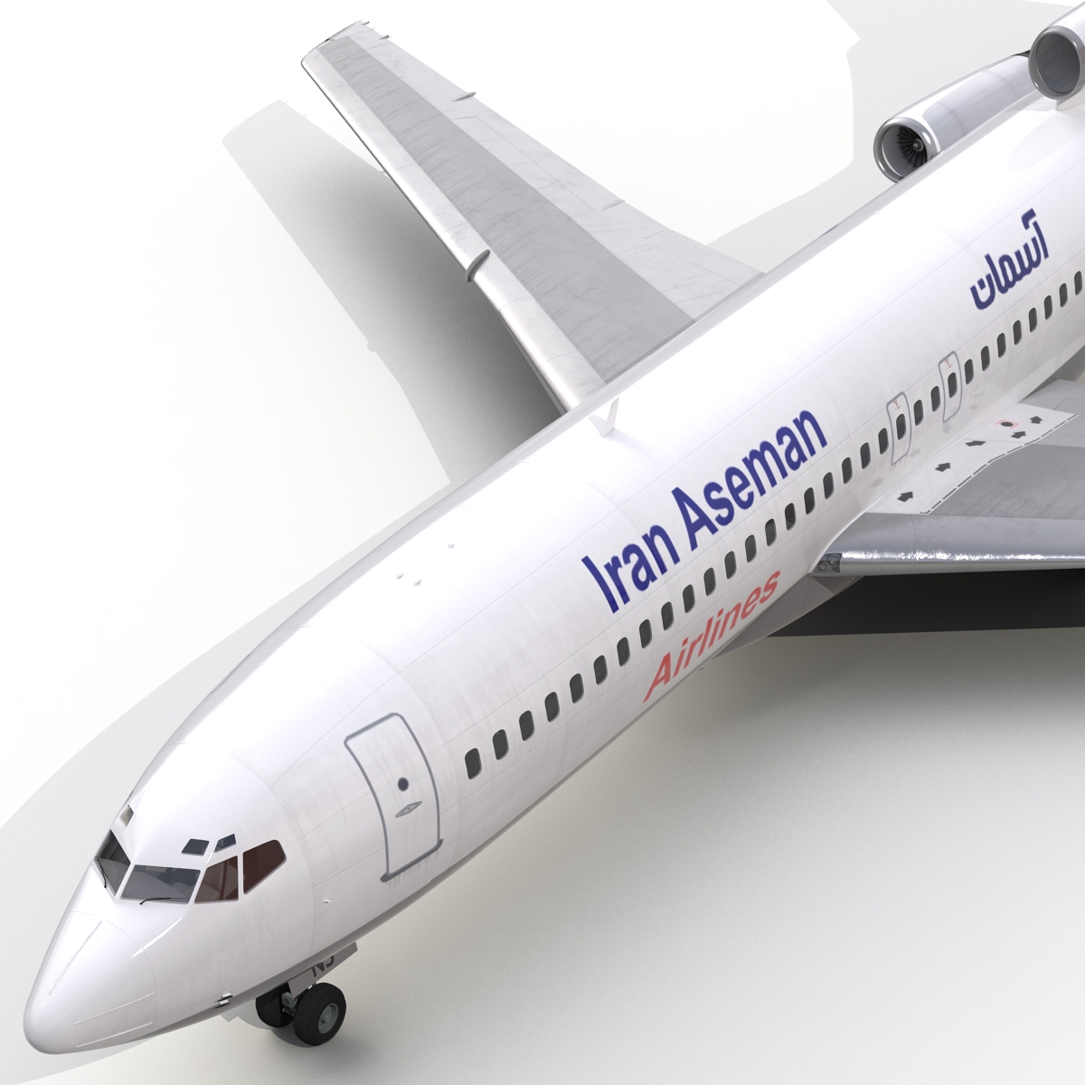 3D Boeing 727 100 Iran Aseman