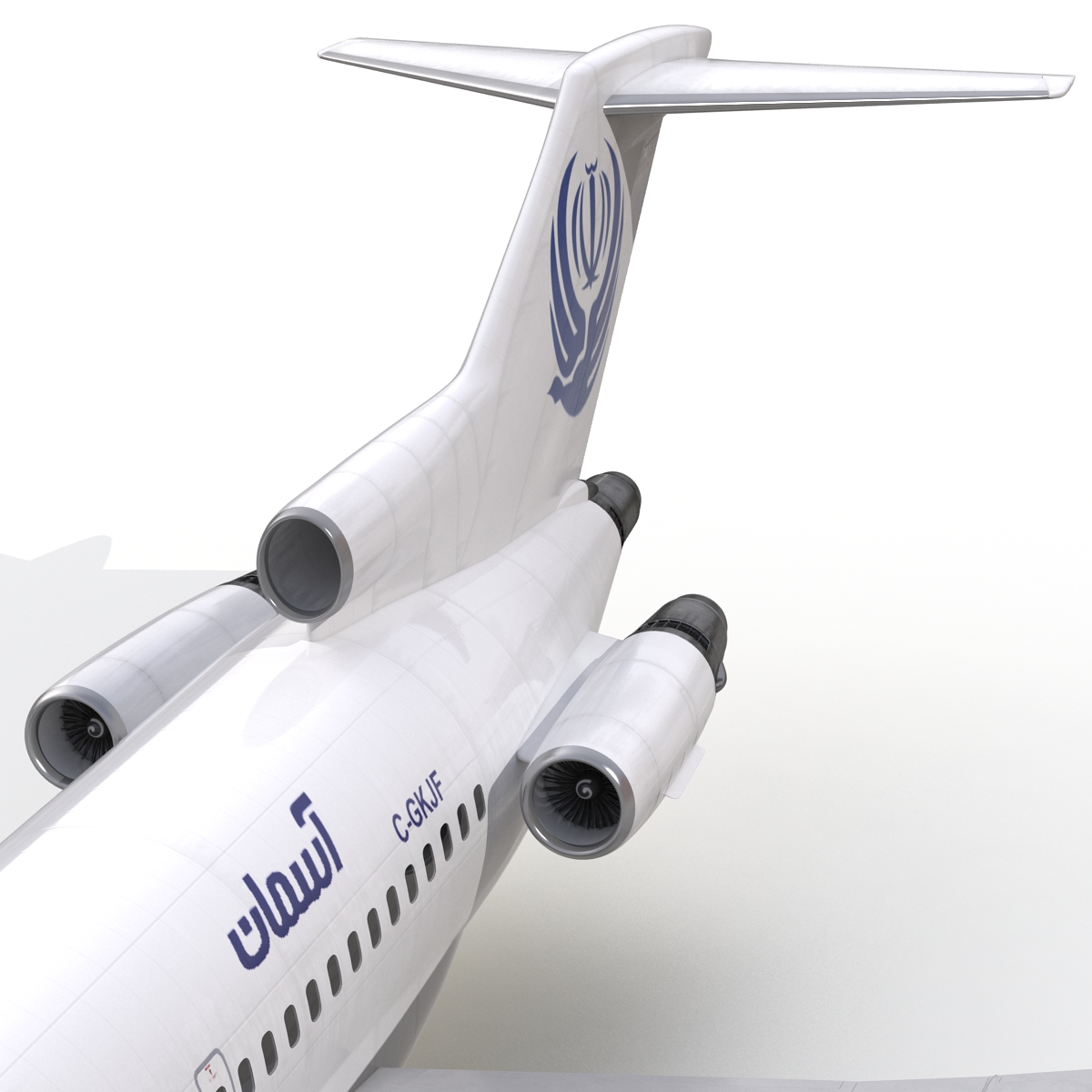 3D Boeing 727 100 Iran Aseman