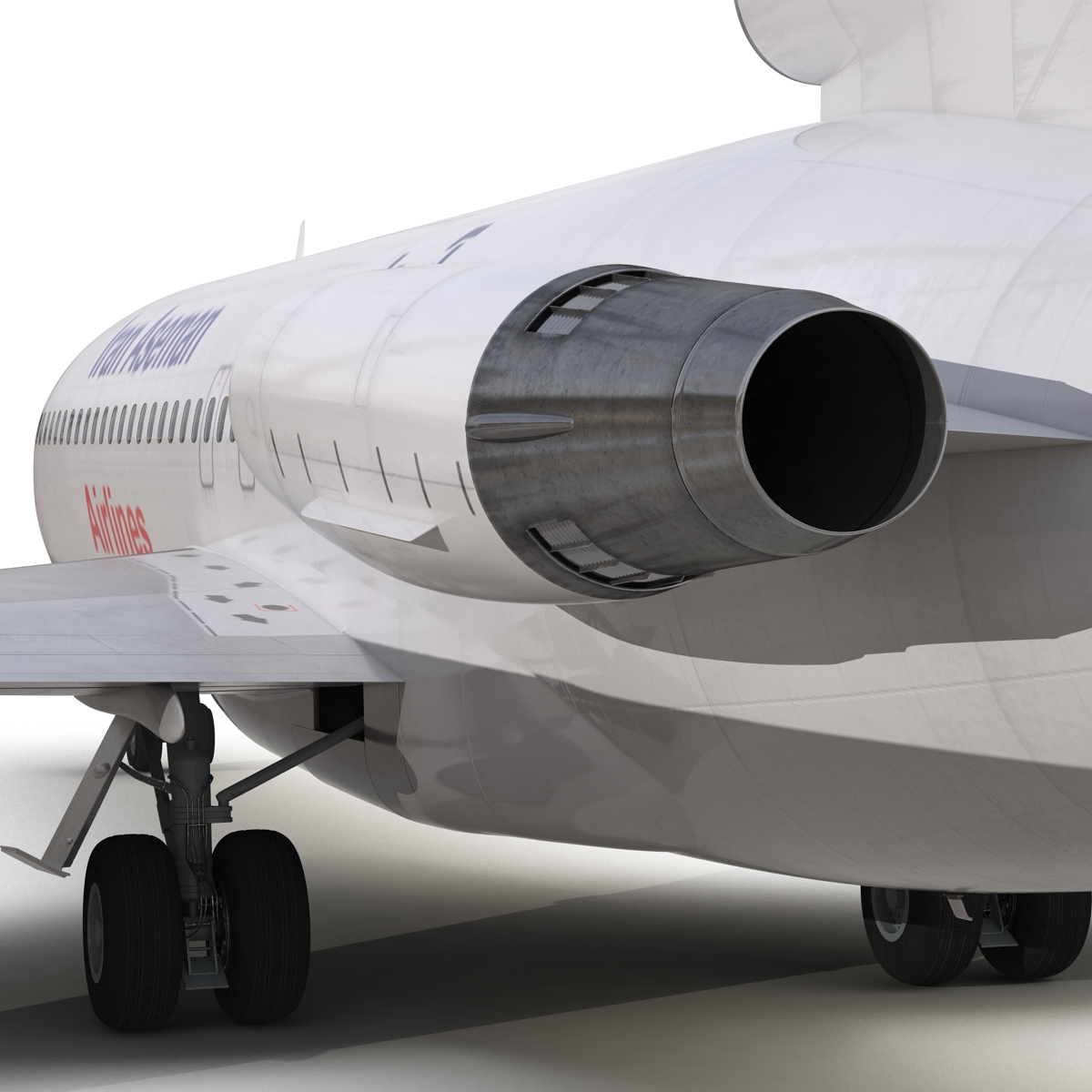 3D Boeing 727 100 Iran Aseman