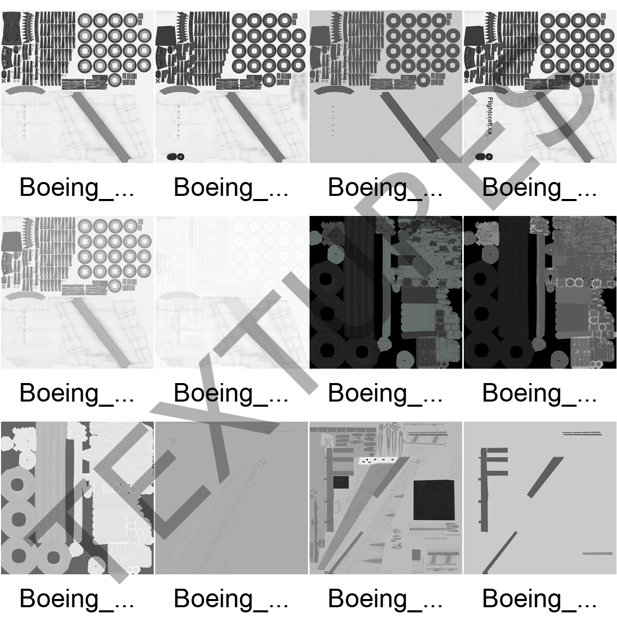 3D Boeing 727 100 Iran Aseman