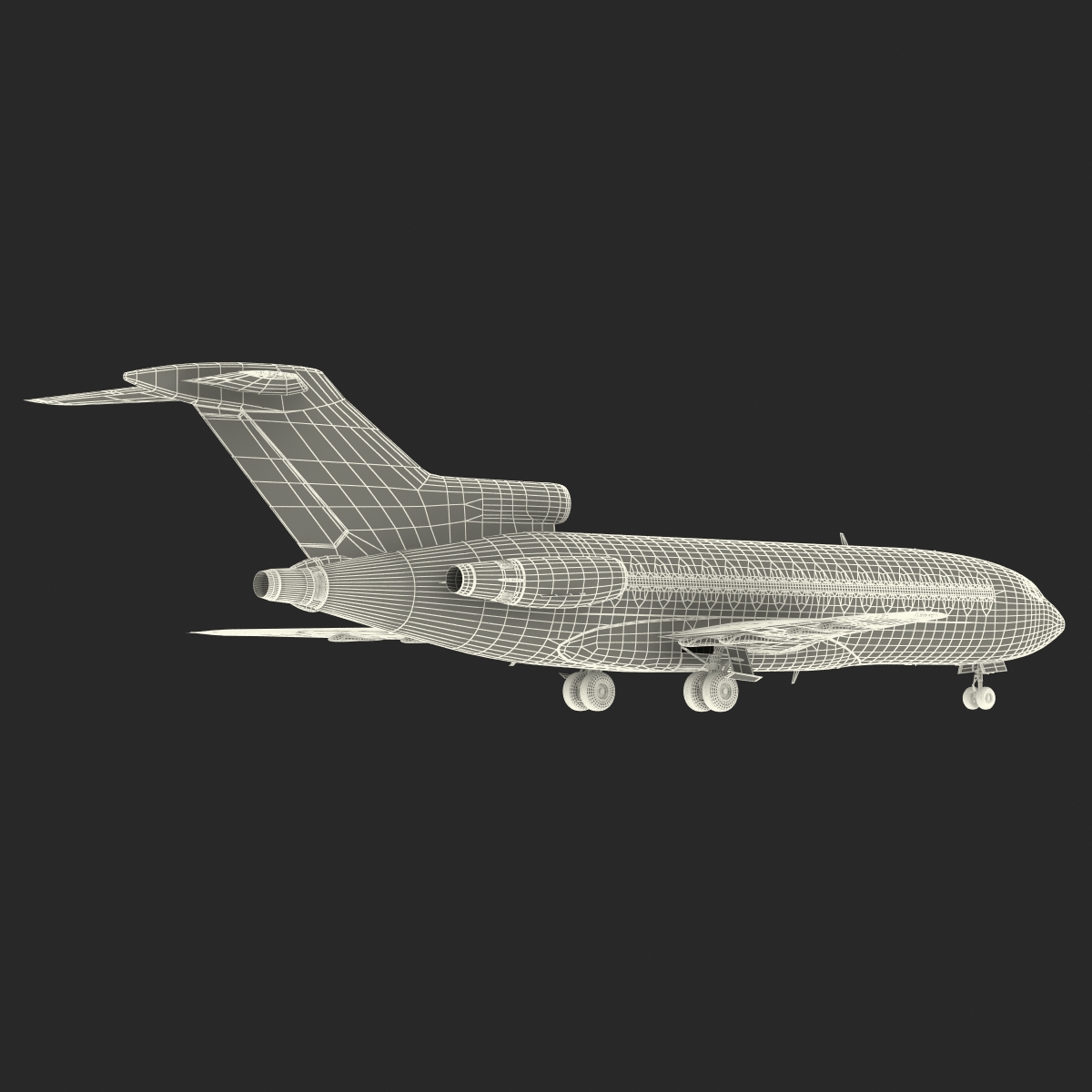 3D Boeing 727 100 Iran Aseman