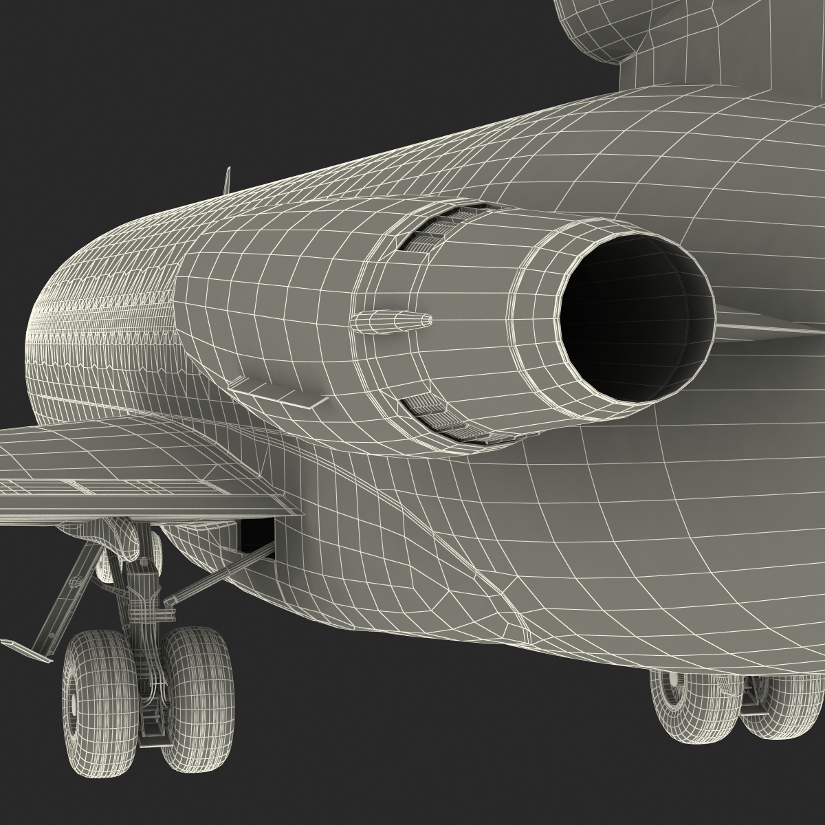 3D Boeing 727 100 Iran Aseman