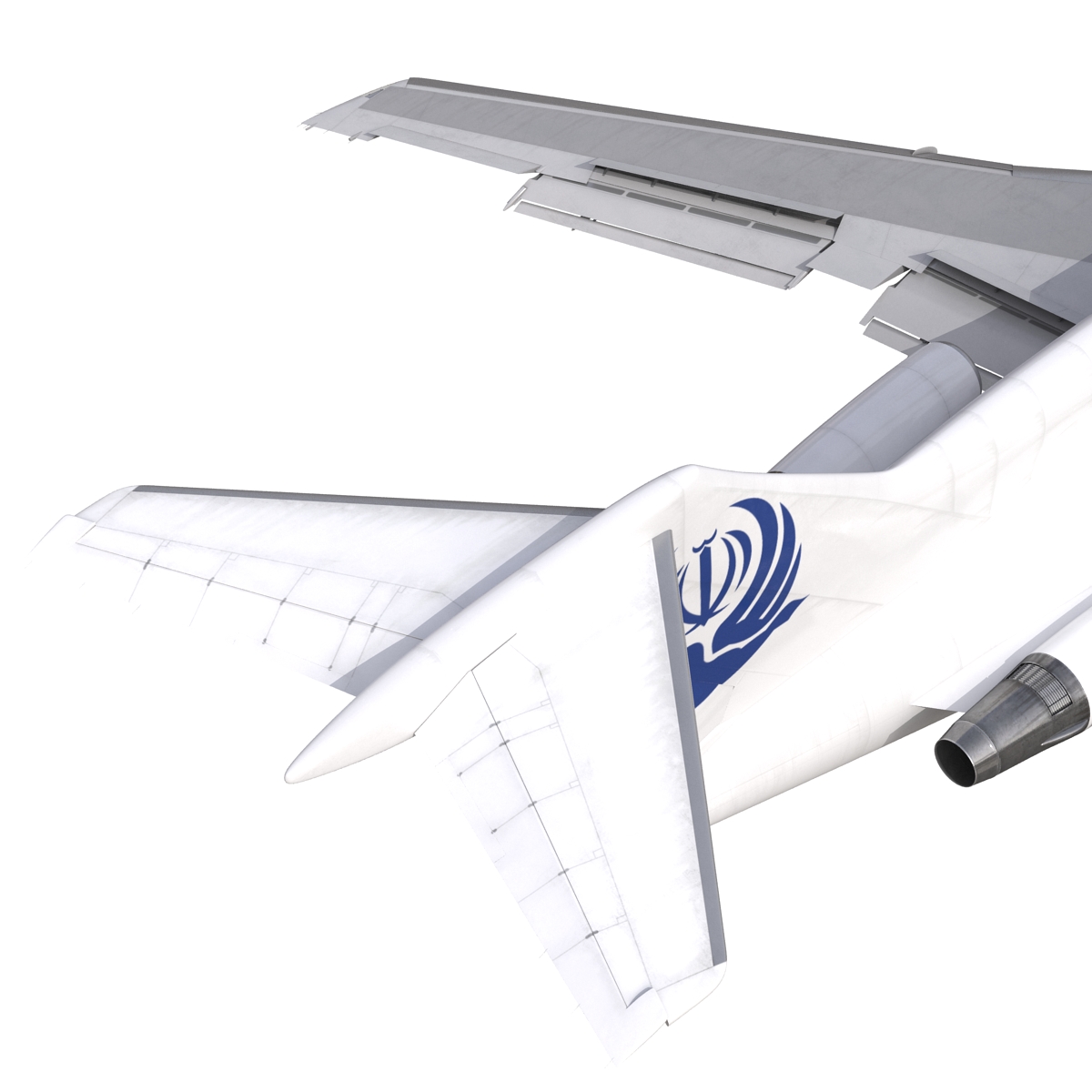 3D Boeing 727 100 Iran Aseman Rigged model