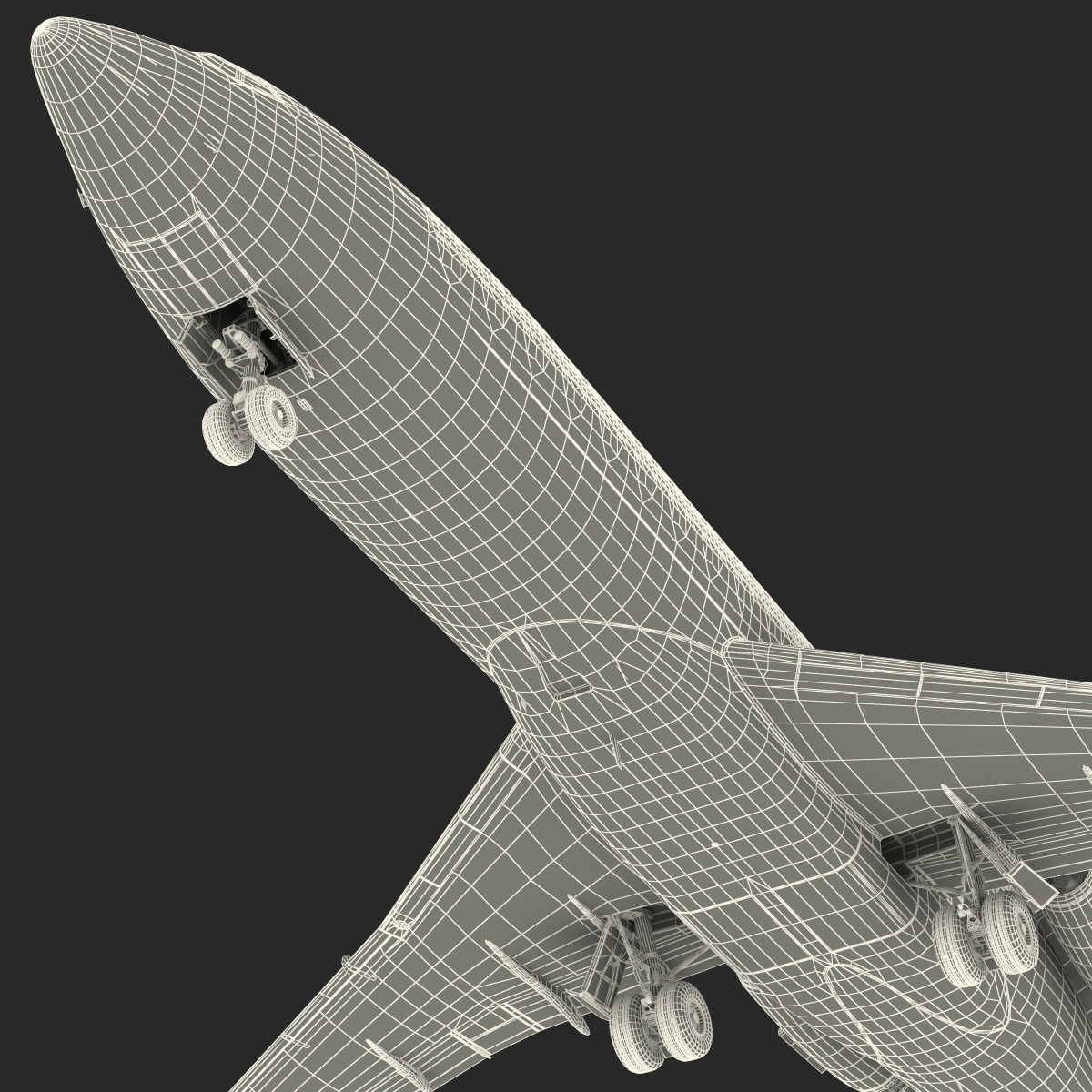 3D Boeing 727 100 Iran Aseman Rigged model