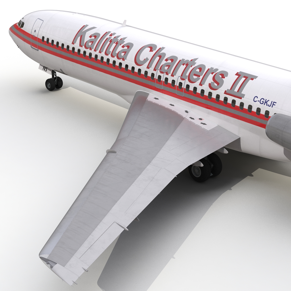 3D Boeing 727 100 Kalitta Air