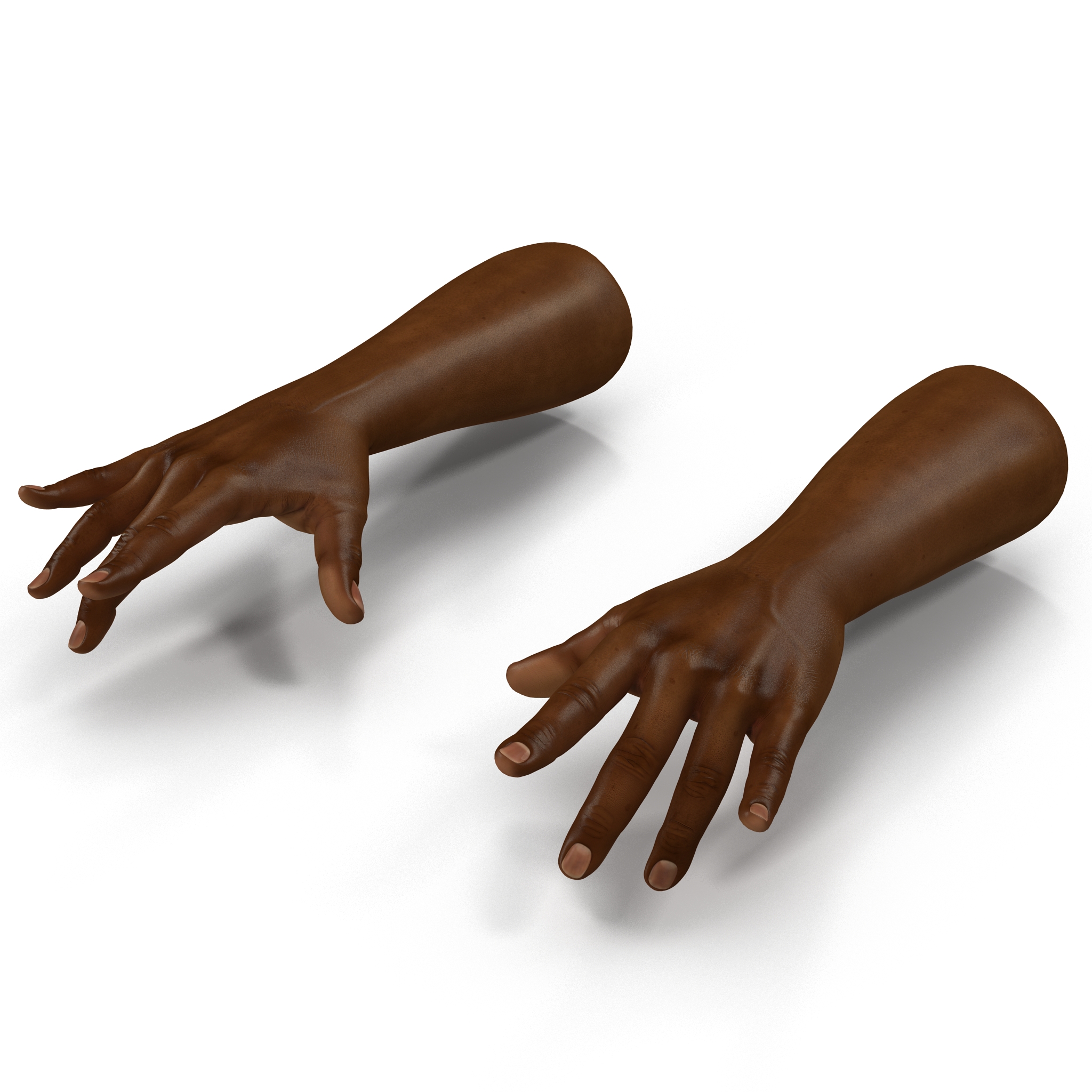 African Man Hands Pose 3 3D model