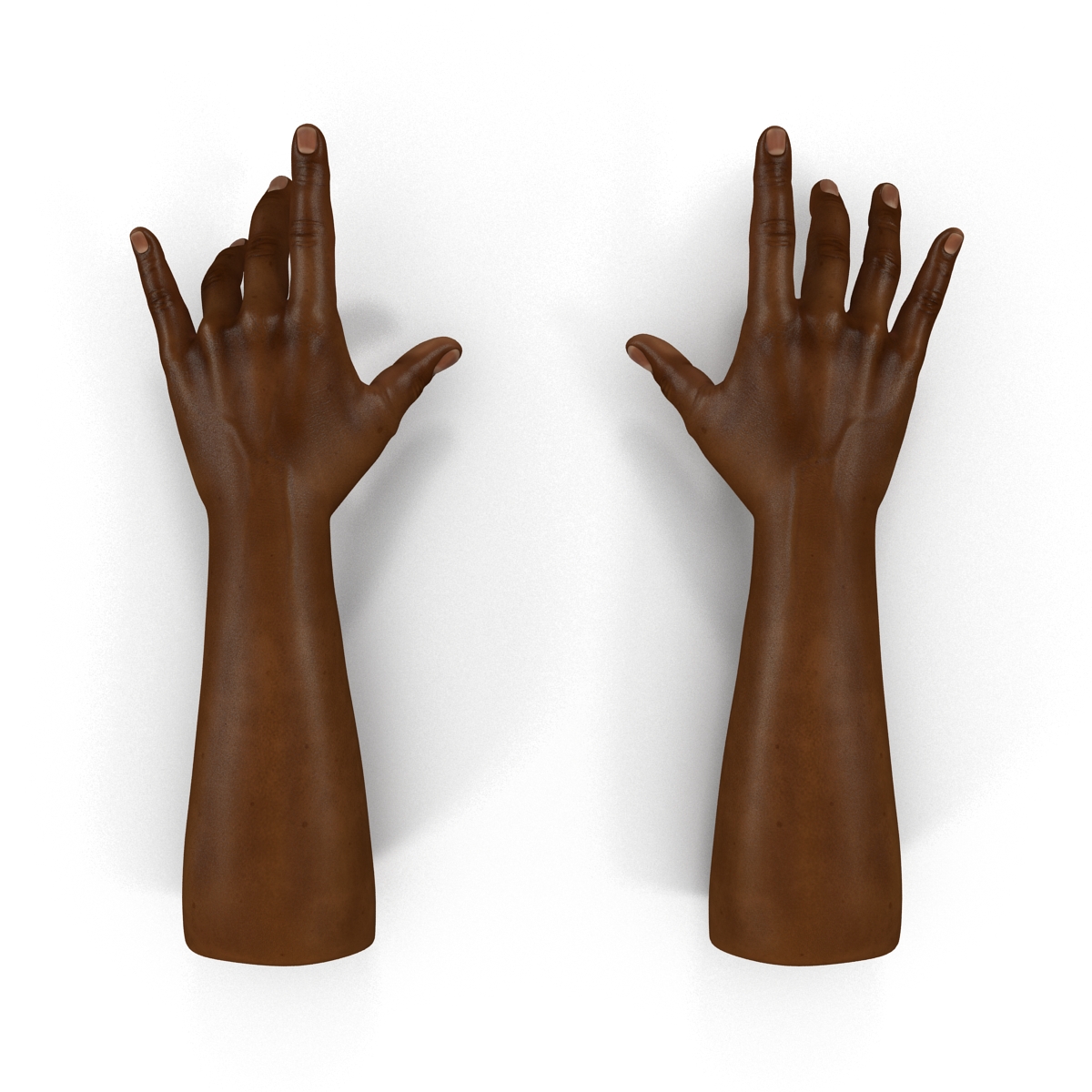 African Man Hands Pose 3 3D model