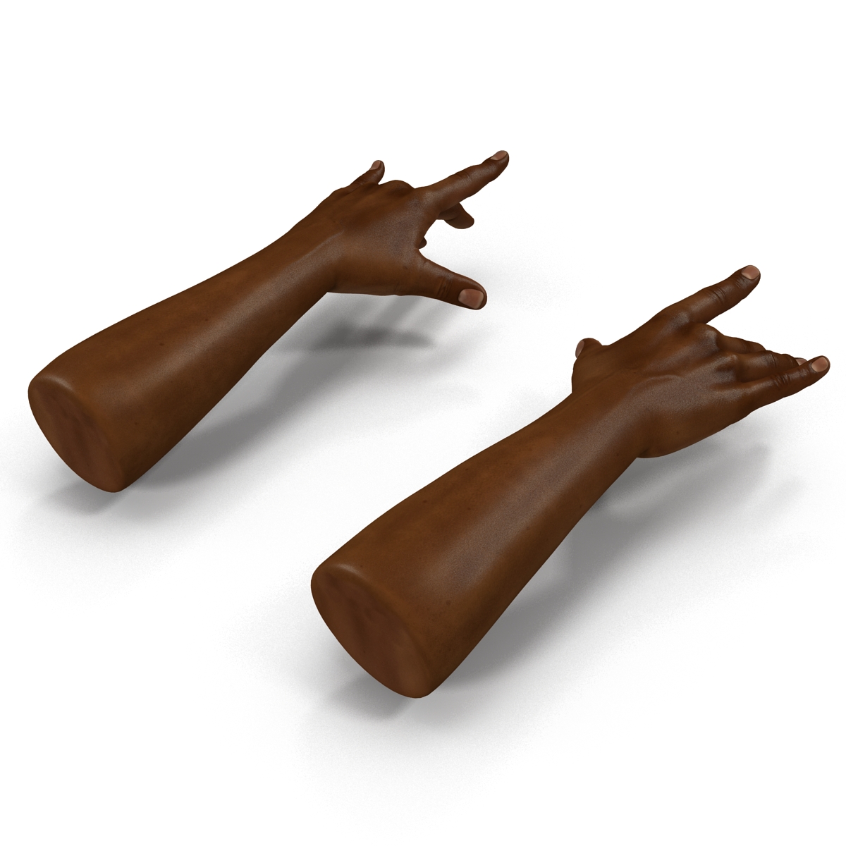 African Man Hands Pose 3 3D model