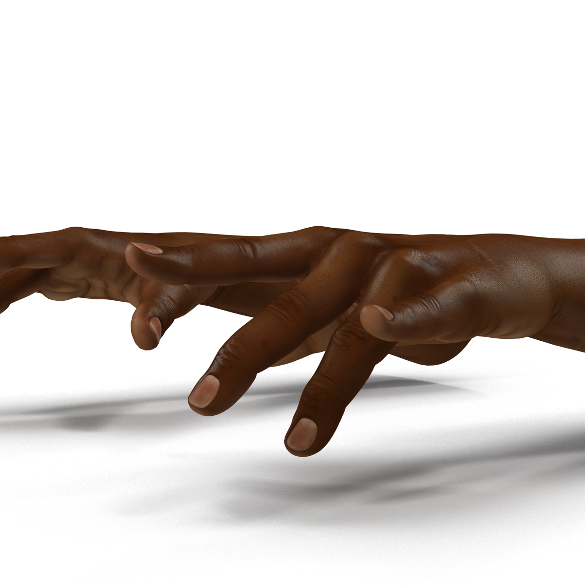 African Man Hands Pose 3 3D model