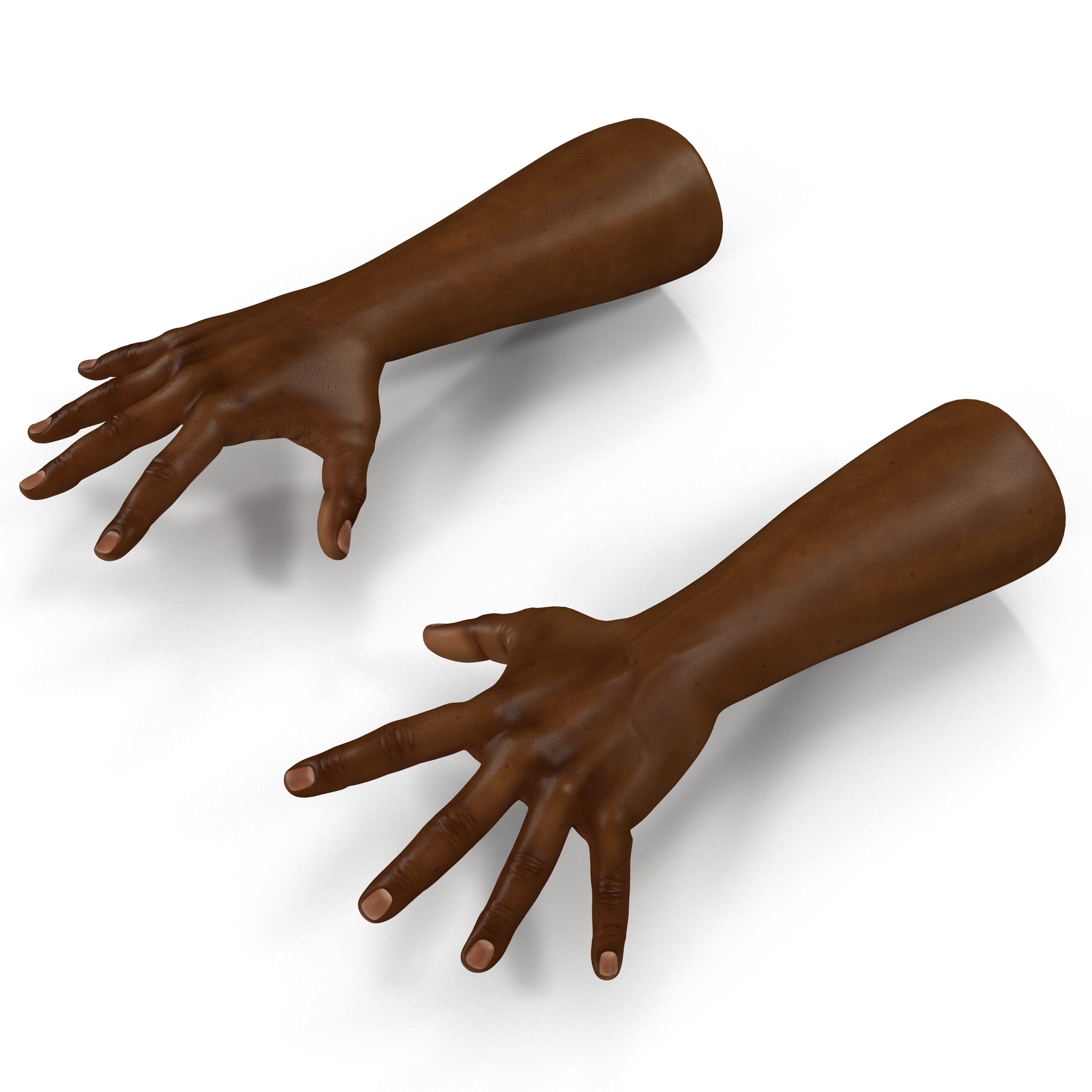 African Man Hands Pose 4 3D model