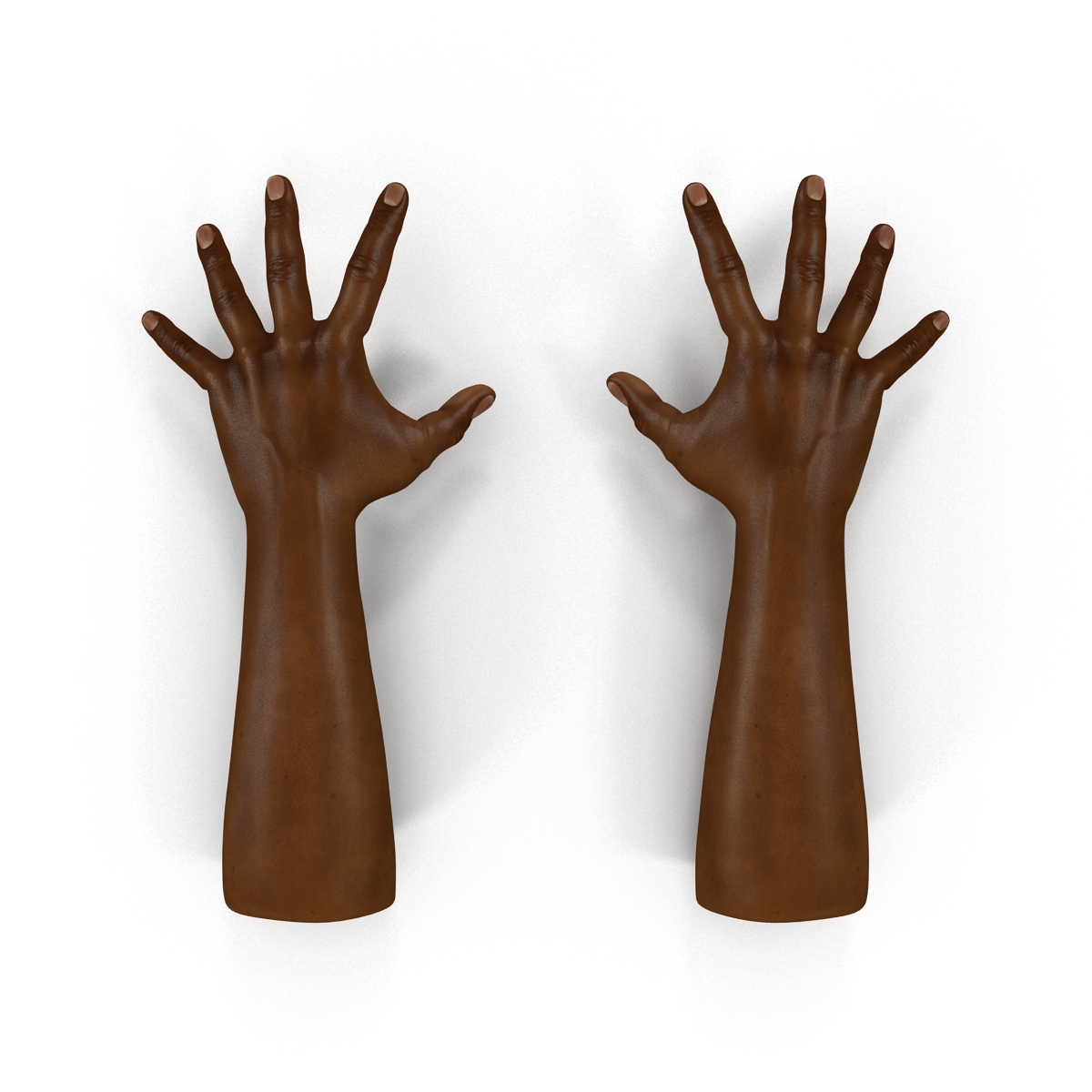 African Man Hands Pose 4 3D model