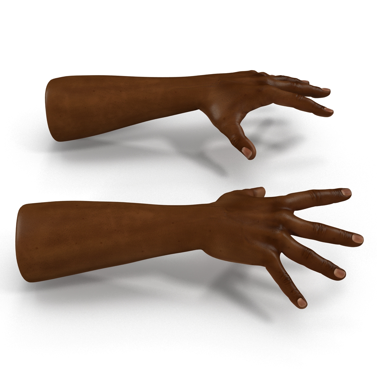 African Man Hands Pose 4 3D model