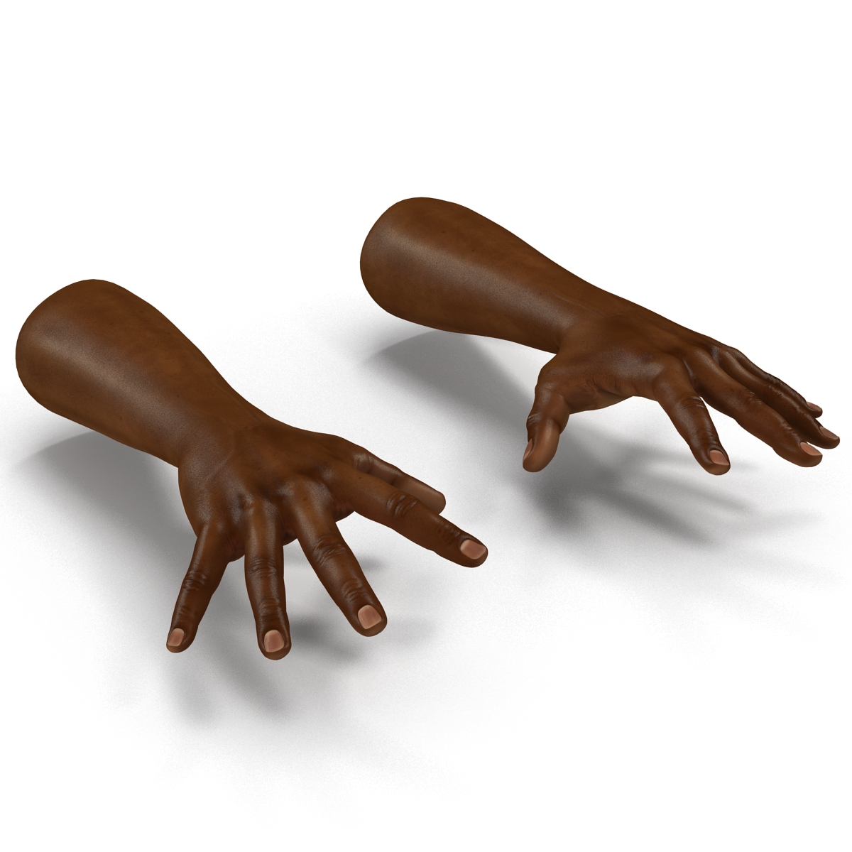 African Man Hands Pose 4 3D model