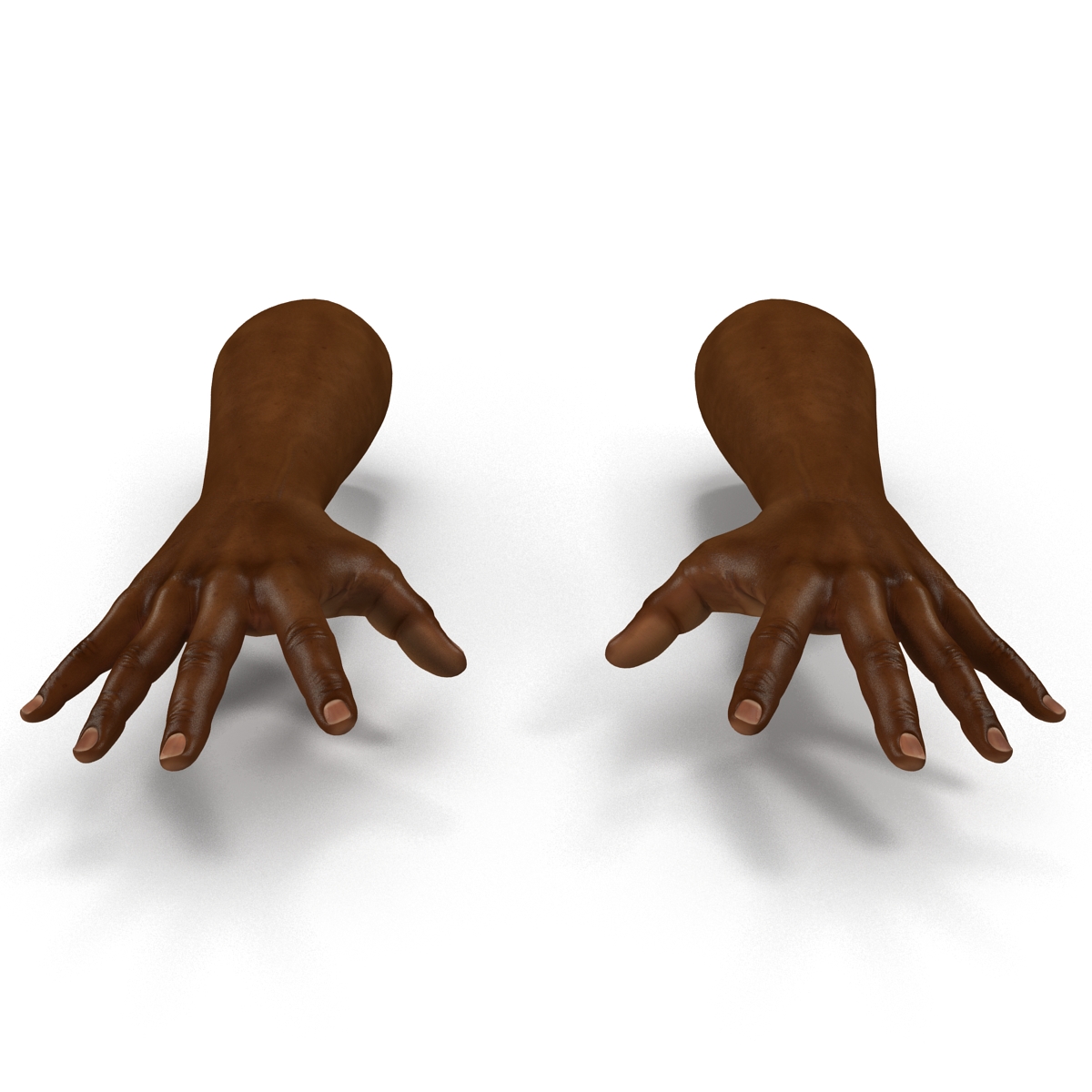 African Man Hands Pose 4 3D model