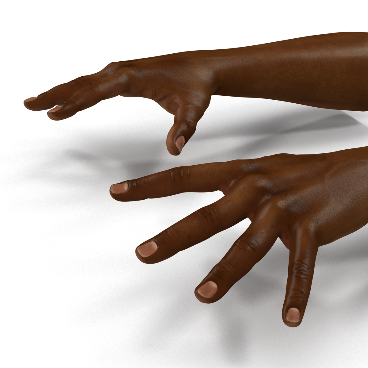 African Man Hands Pose 4 3D model