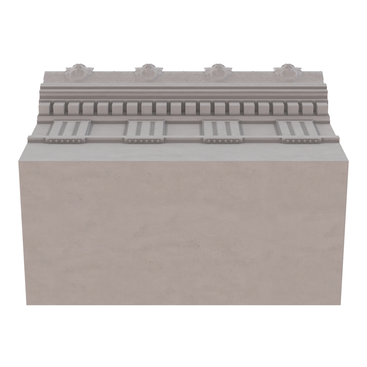 Doric Architrave and Frieze Greco Roman 3D model