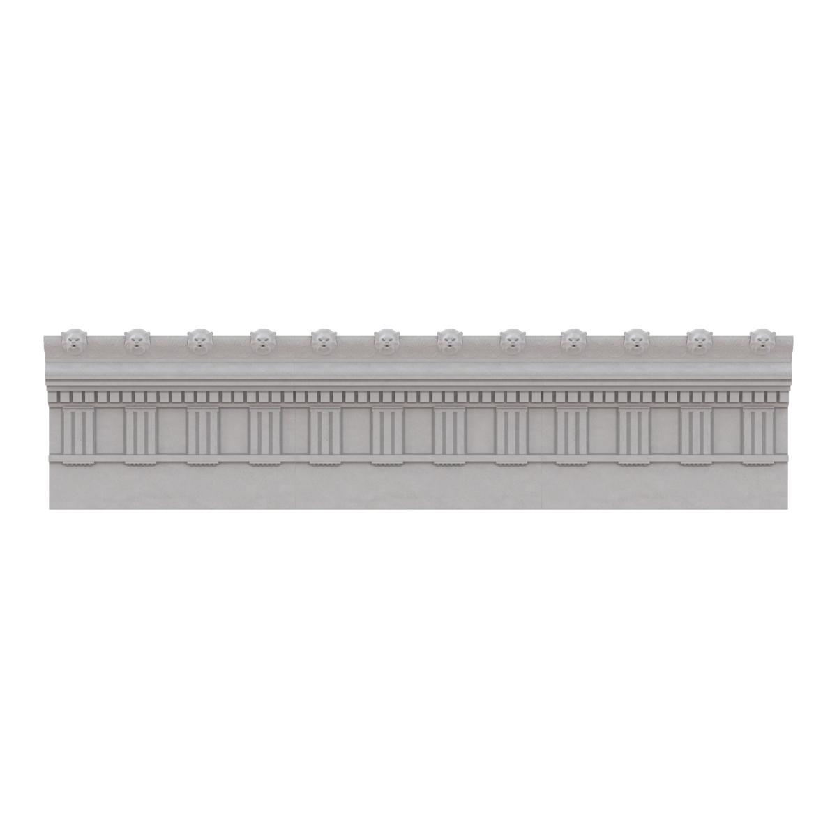 Doric Architrave and Frieze Greco Roman 3D model