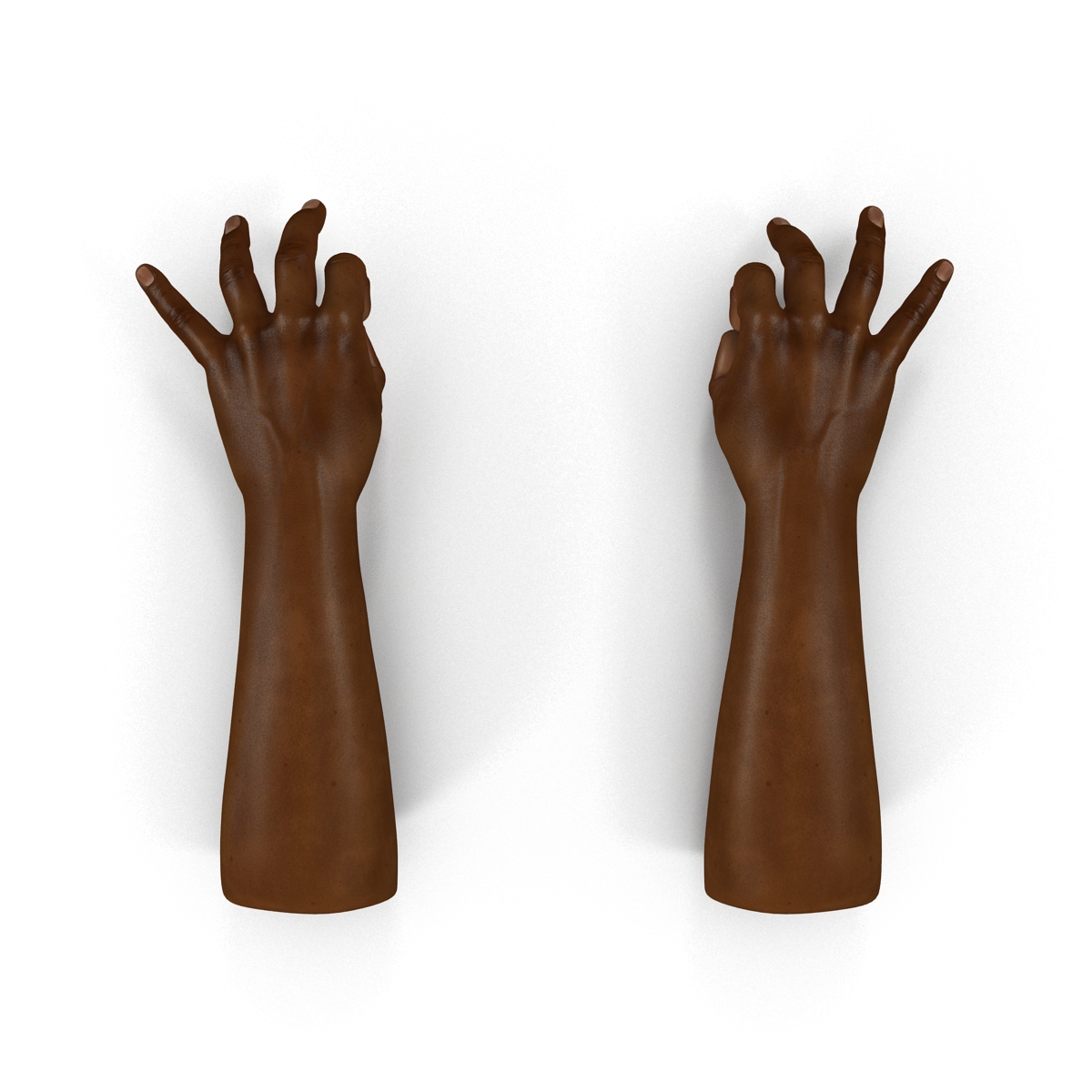 African Man Hands Pose 5 3D model