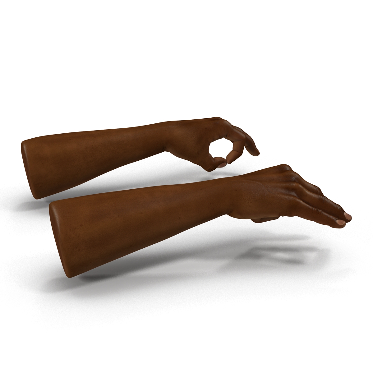 African Man Hands Pose 5 3D model