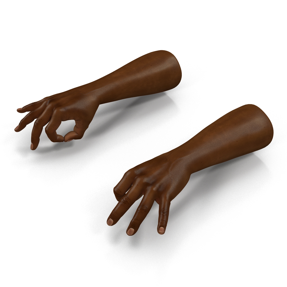 African Man Hands Pose 5 3D model