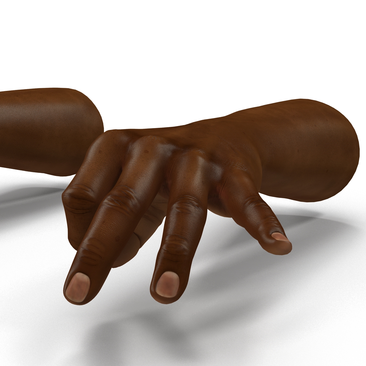 African Man Hands Pose 5 3D model