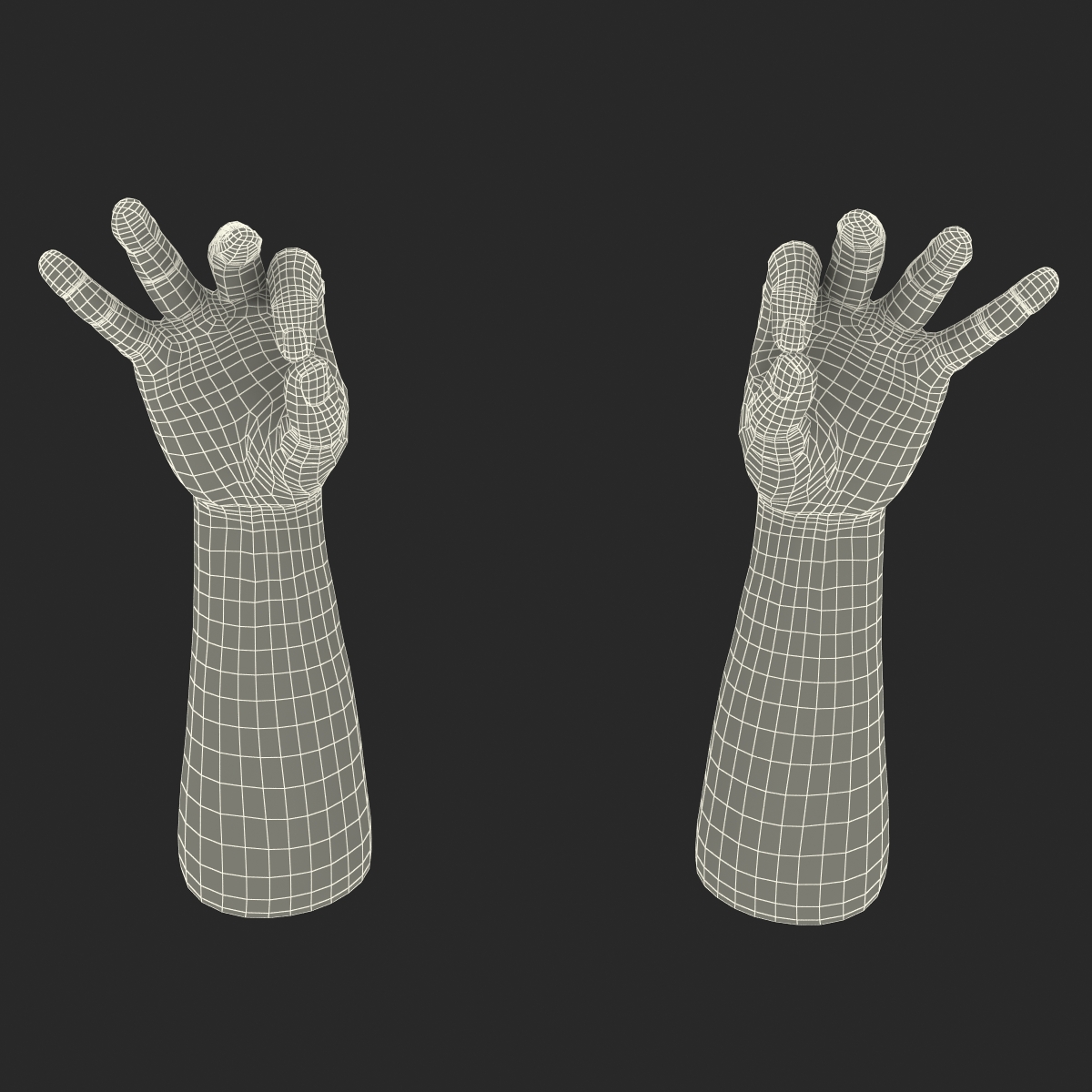 3D Man Hands Pose 5