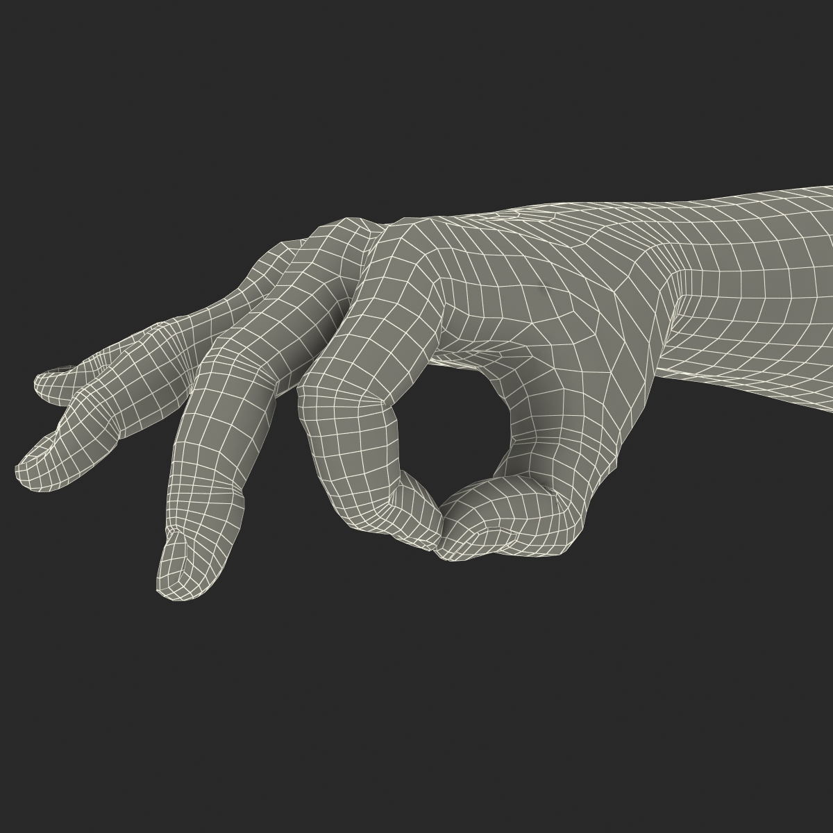 3D Man Hands Pose 5