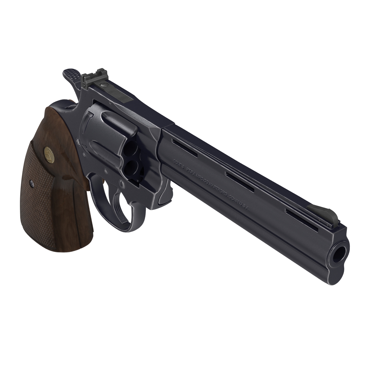 Colt Python Black 3D