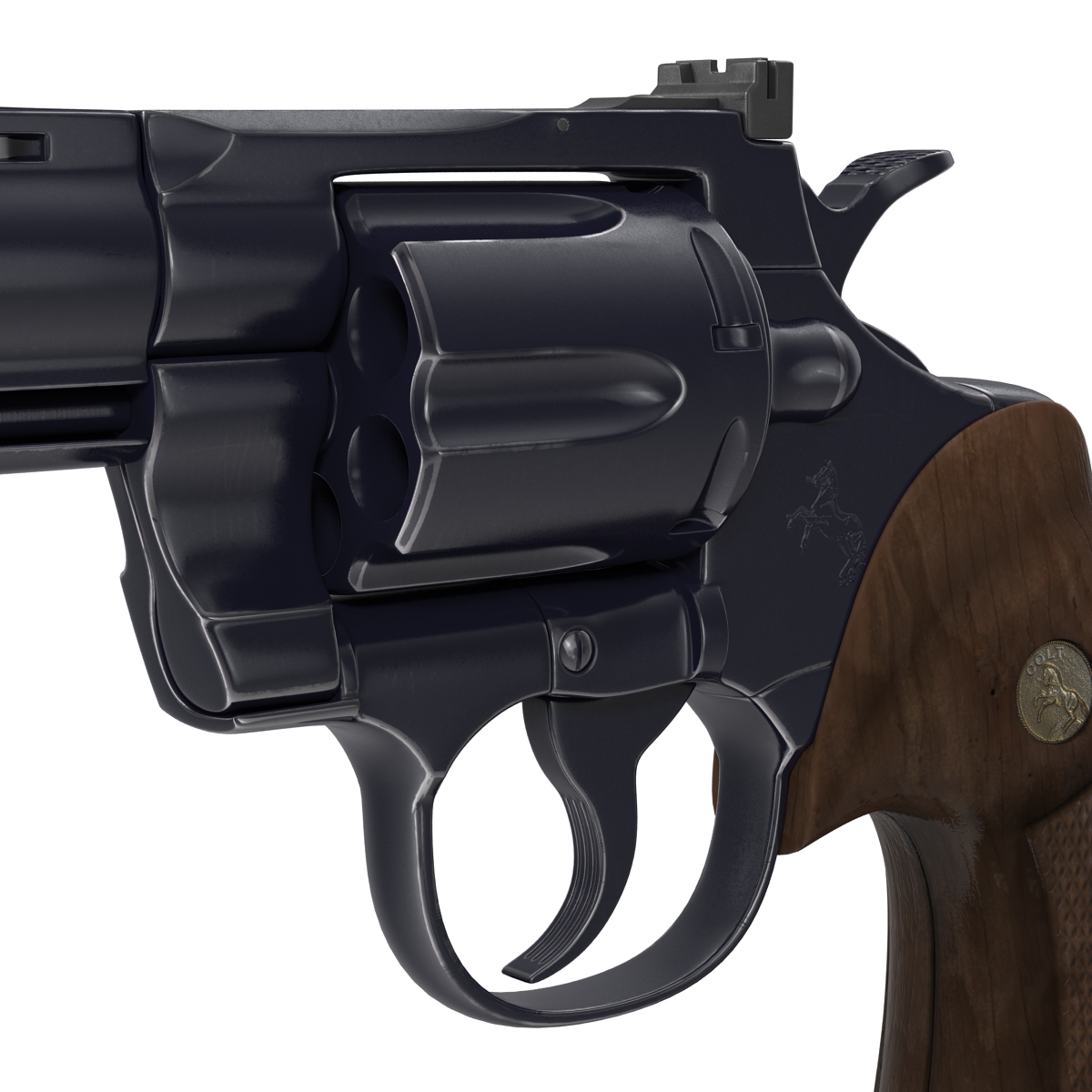 Colt Python Black 3D