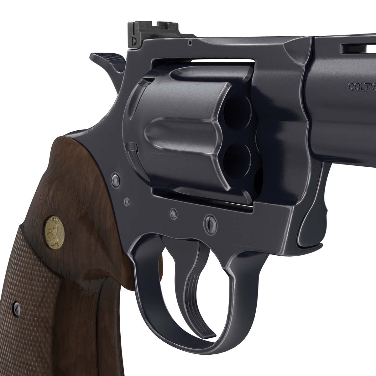 Colt Python Black 3D