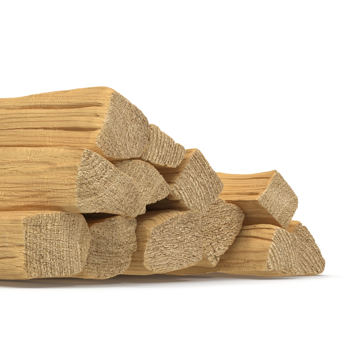 3D model Split Wood Logs